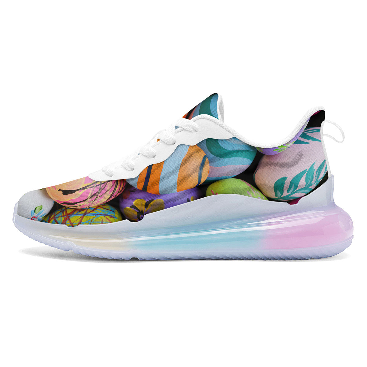 Easter Eggs Colorful Print Running Sneakers-grizzshop