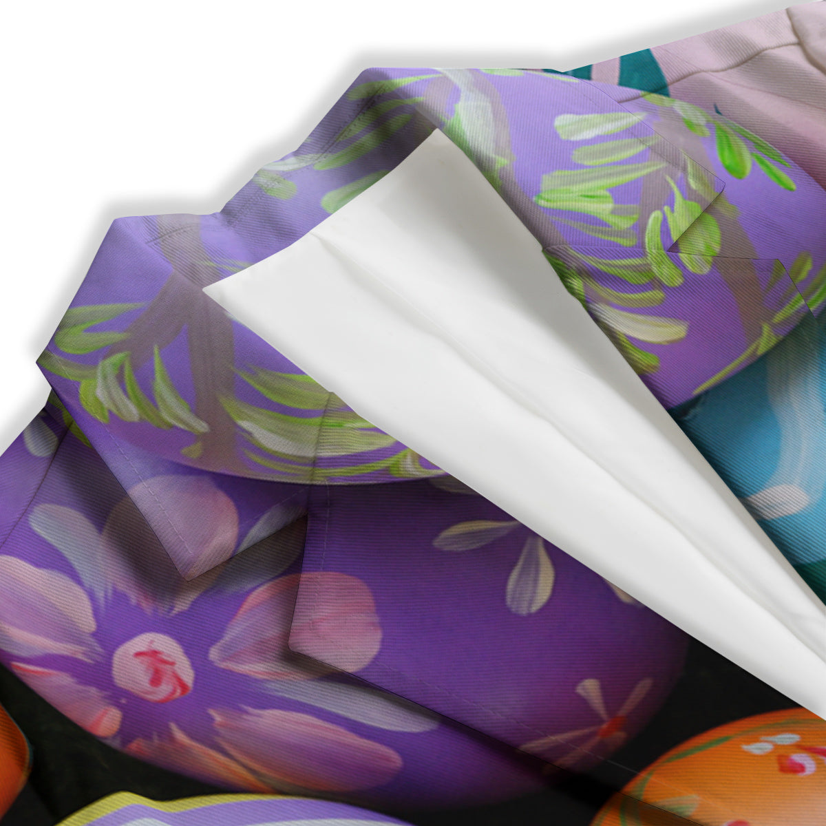 Easter Eggs Colorful Print Women's Blazer-grizzshop