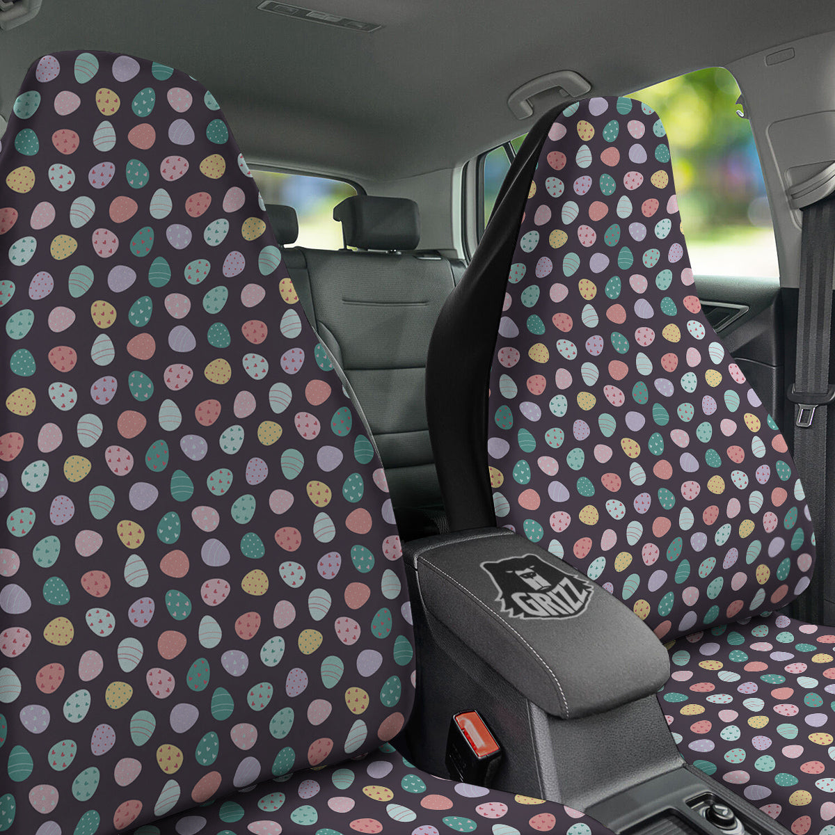 Easter Eggs Cute Print Pattern Car Seat Covers-grizzshop