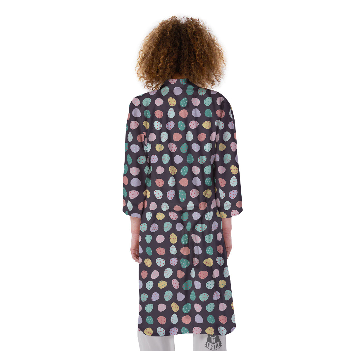 Easter Eggs Cute Print Pattern Kimono-grizzshop
