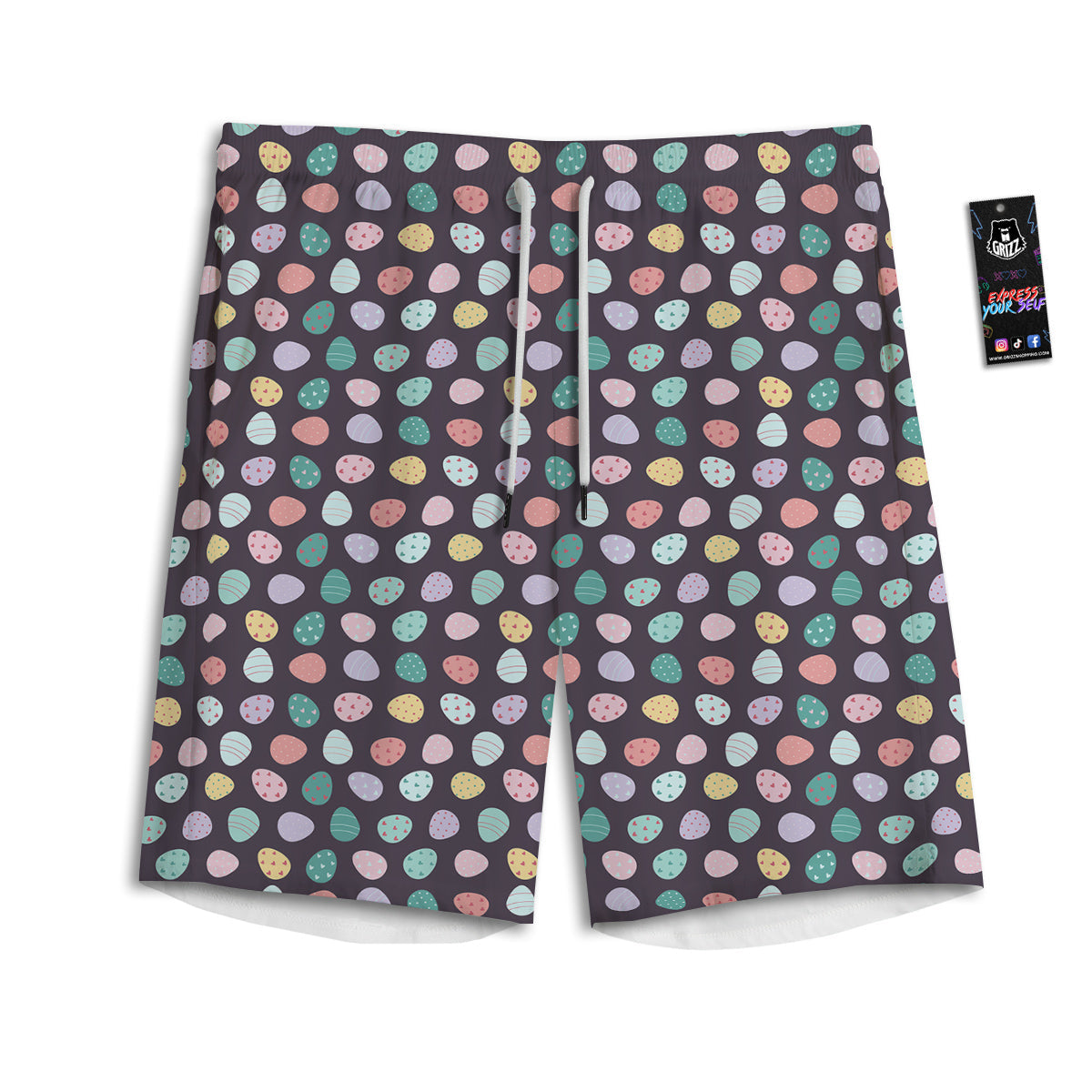 Emoji Pineapple Print Pattern Men's Athletic Shorts