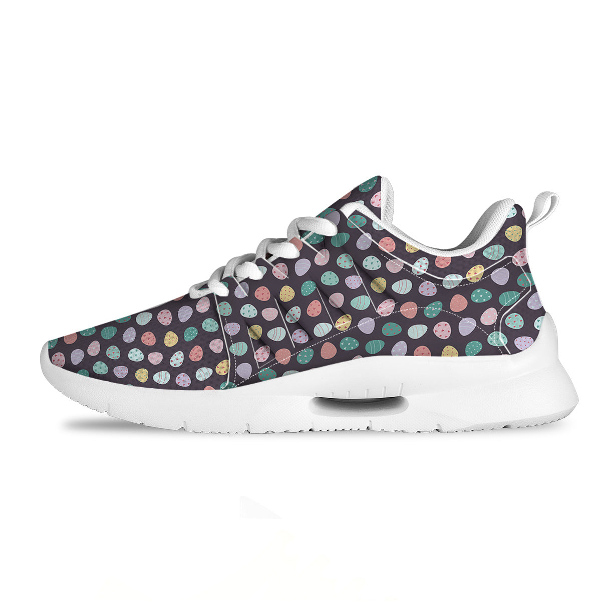 Easter Eggs Cute Print Pattern Tennis Shoes-grizzshop