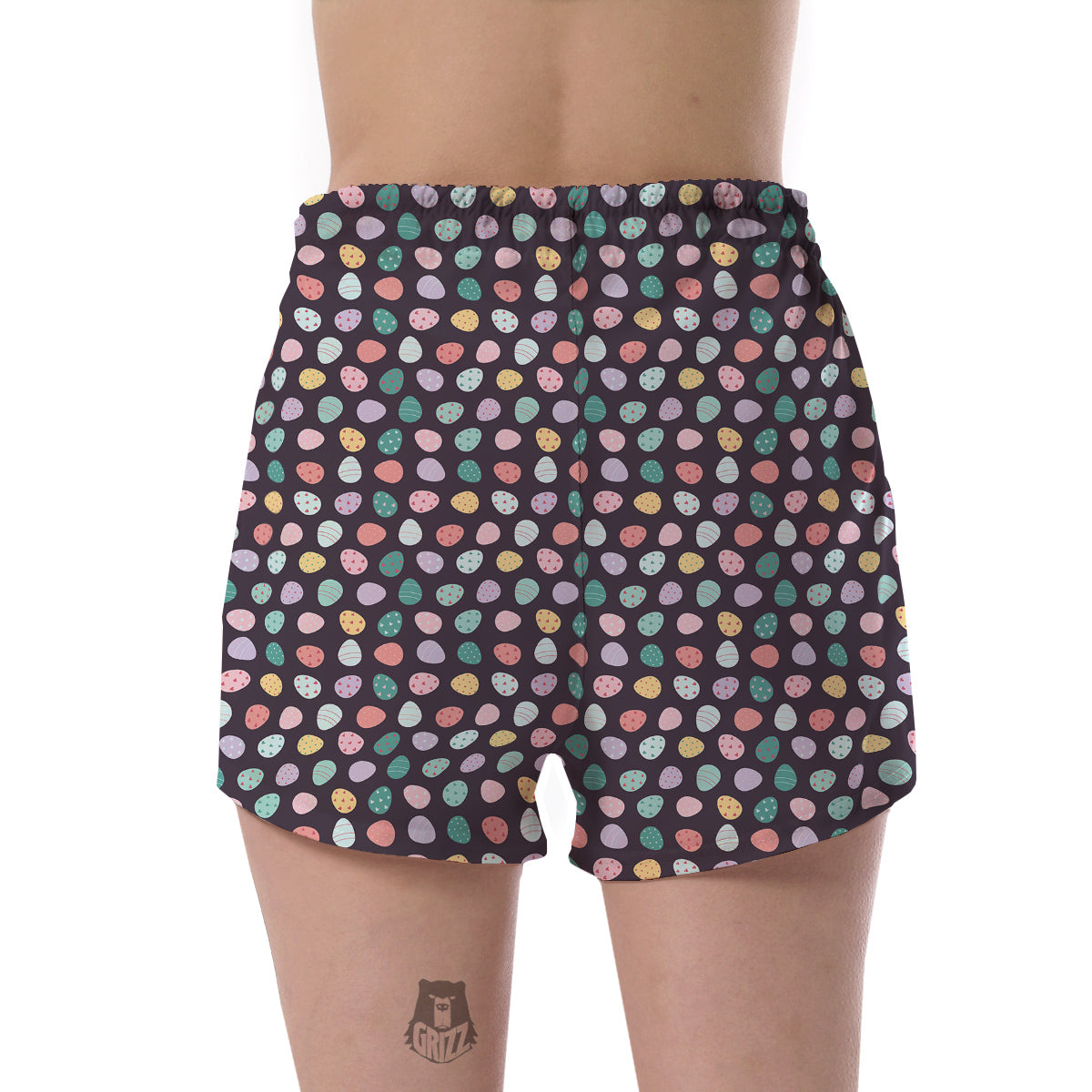 Easter Eggs Cute Print Pattern Women's Shorts-grizzshop
