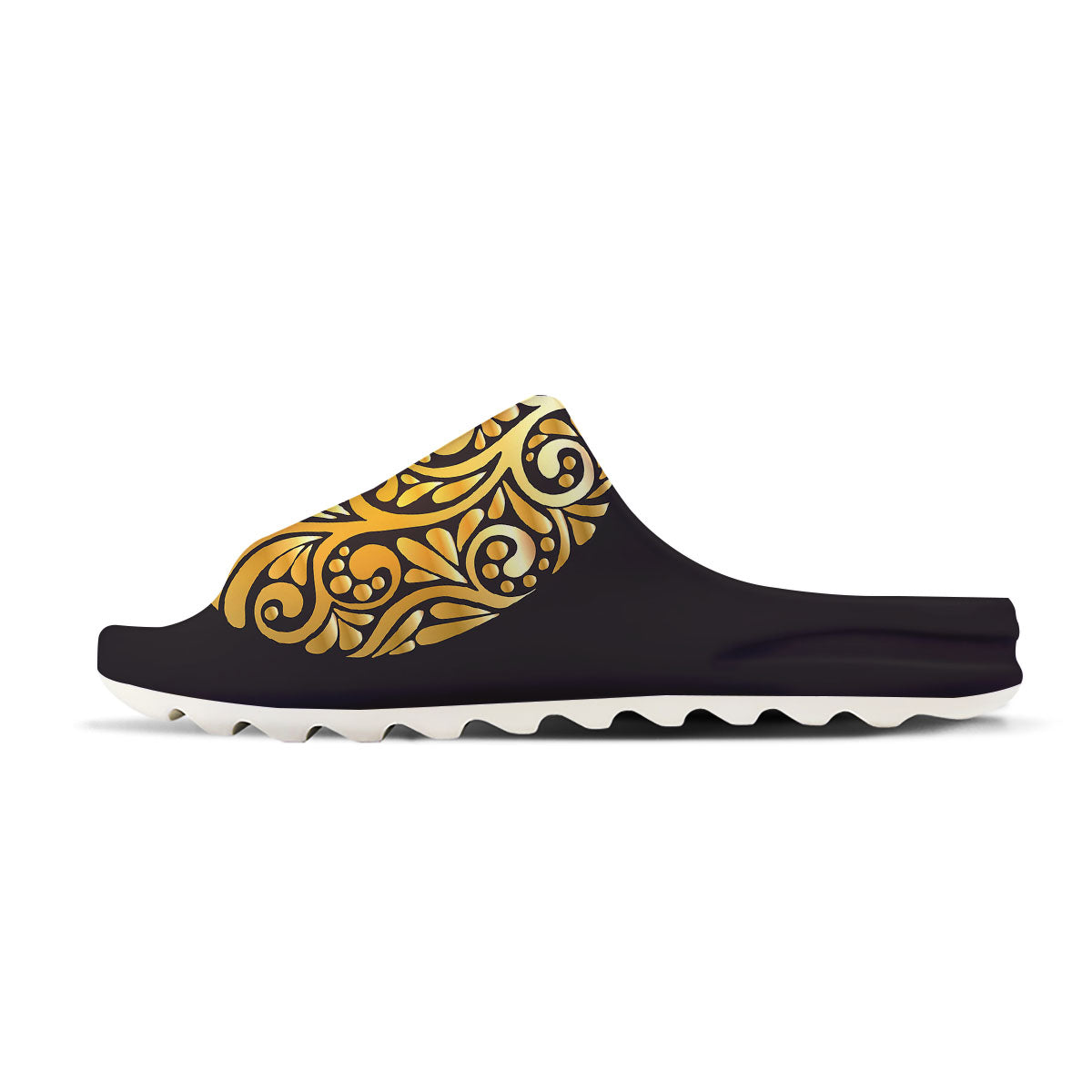 Easter Egg Gold Print Sandals-grizzshop