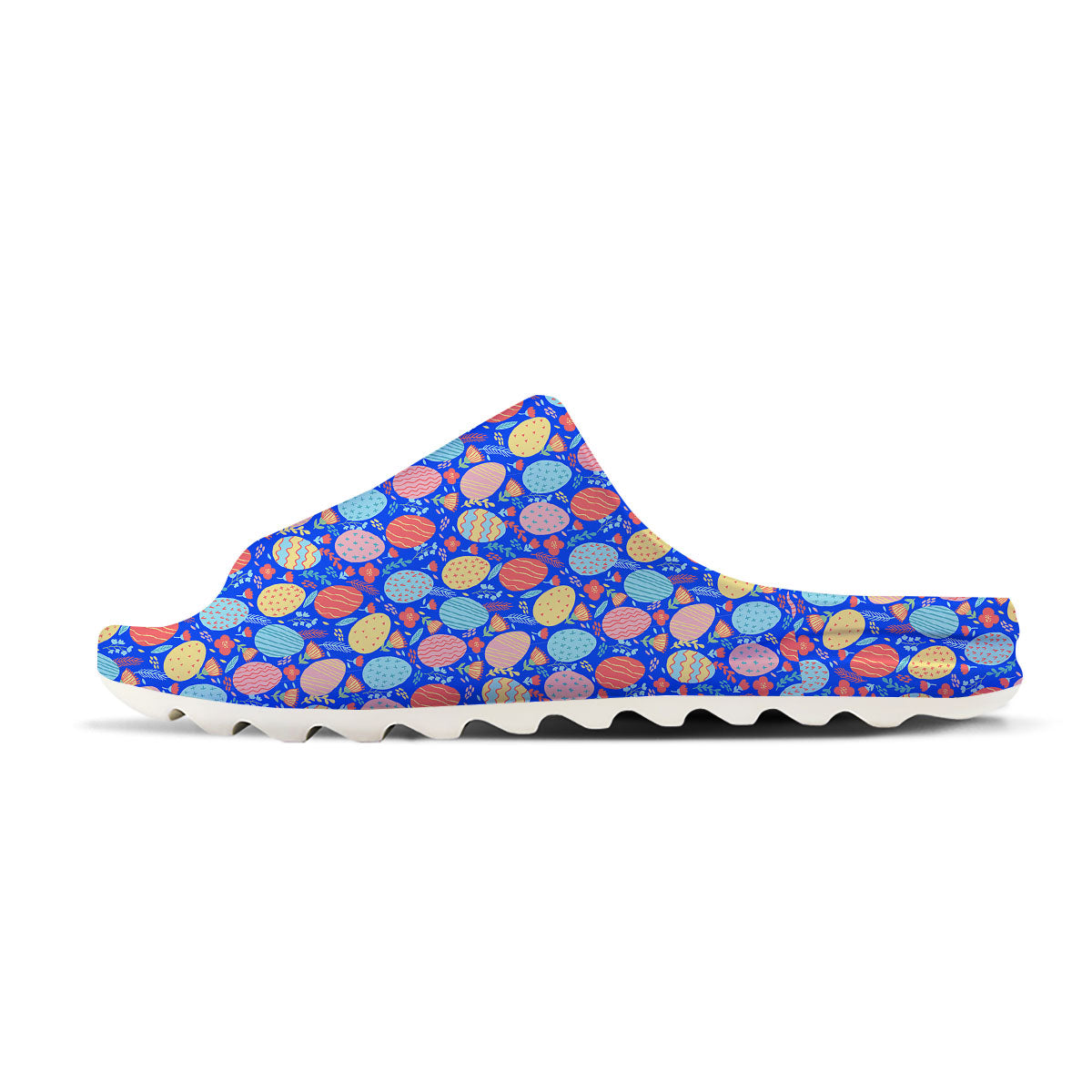Easter Eggs Colorful Print Pattern Sandals-grizzshop