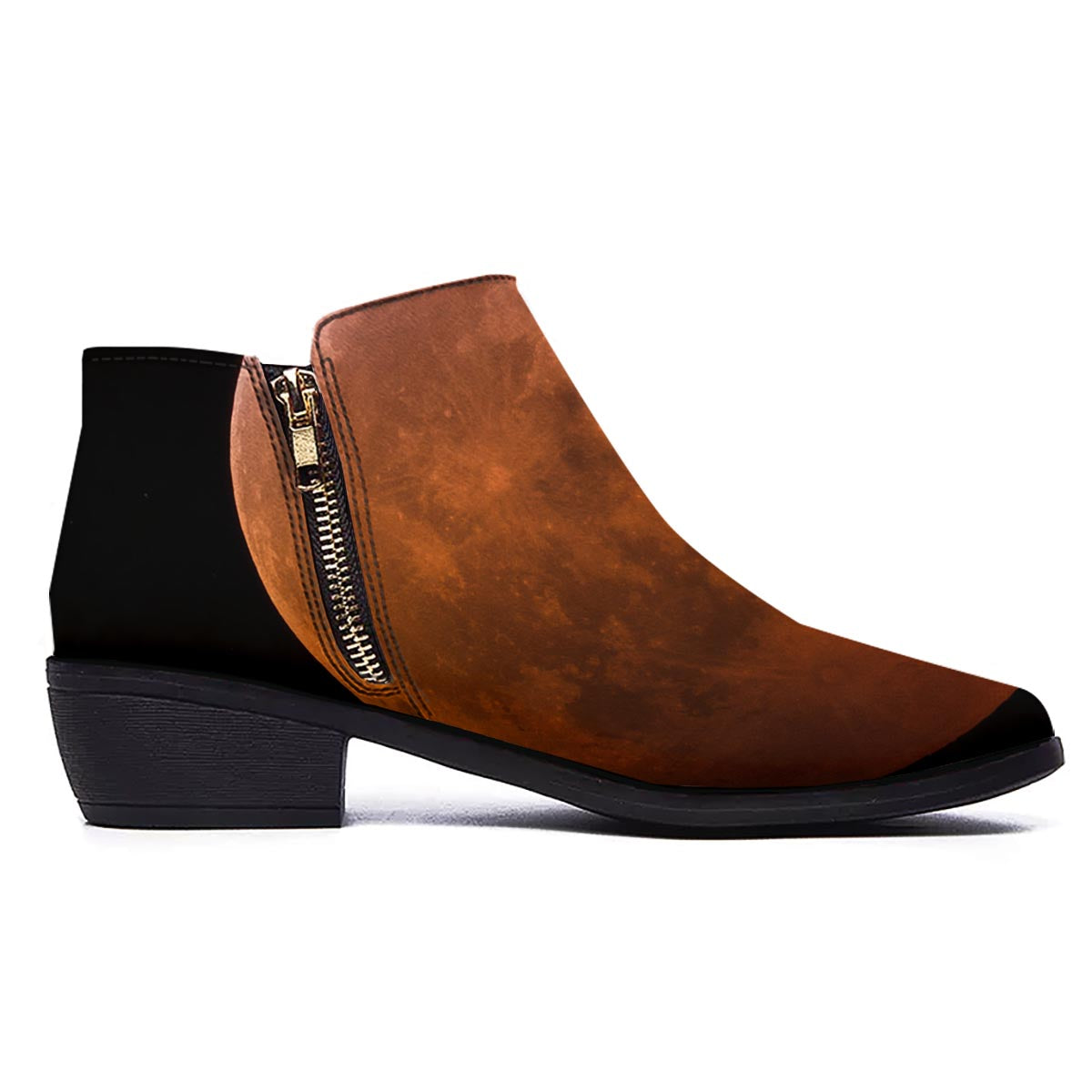Eclipse Total Lunar Print Ankle Boots-grizzshop