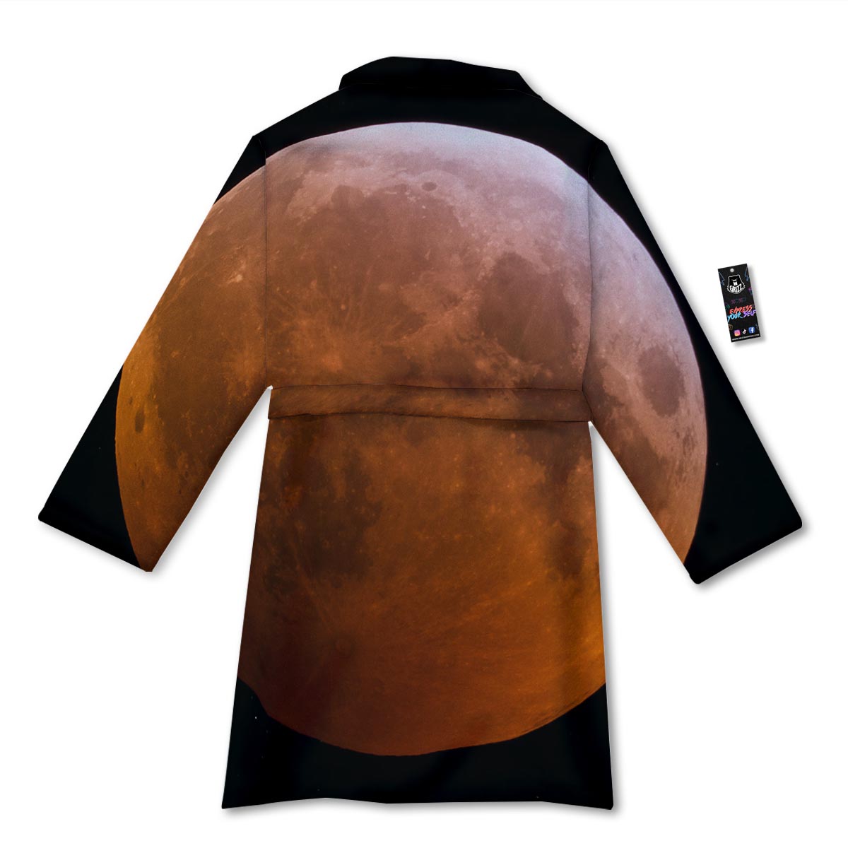 Eclipse Total Lunar Print Bathrobe-grizzshop