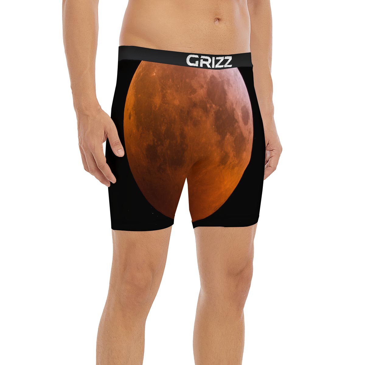 Eclipse Total Lunar Print Boxer Briefs-grizzshop