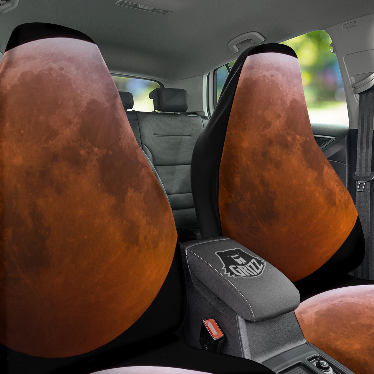 Eclipse Total Lunar Print Car Seat Covers-grizzshop