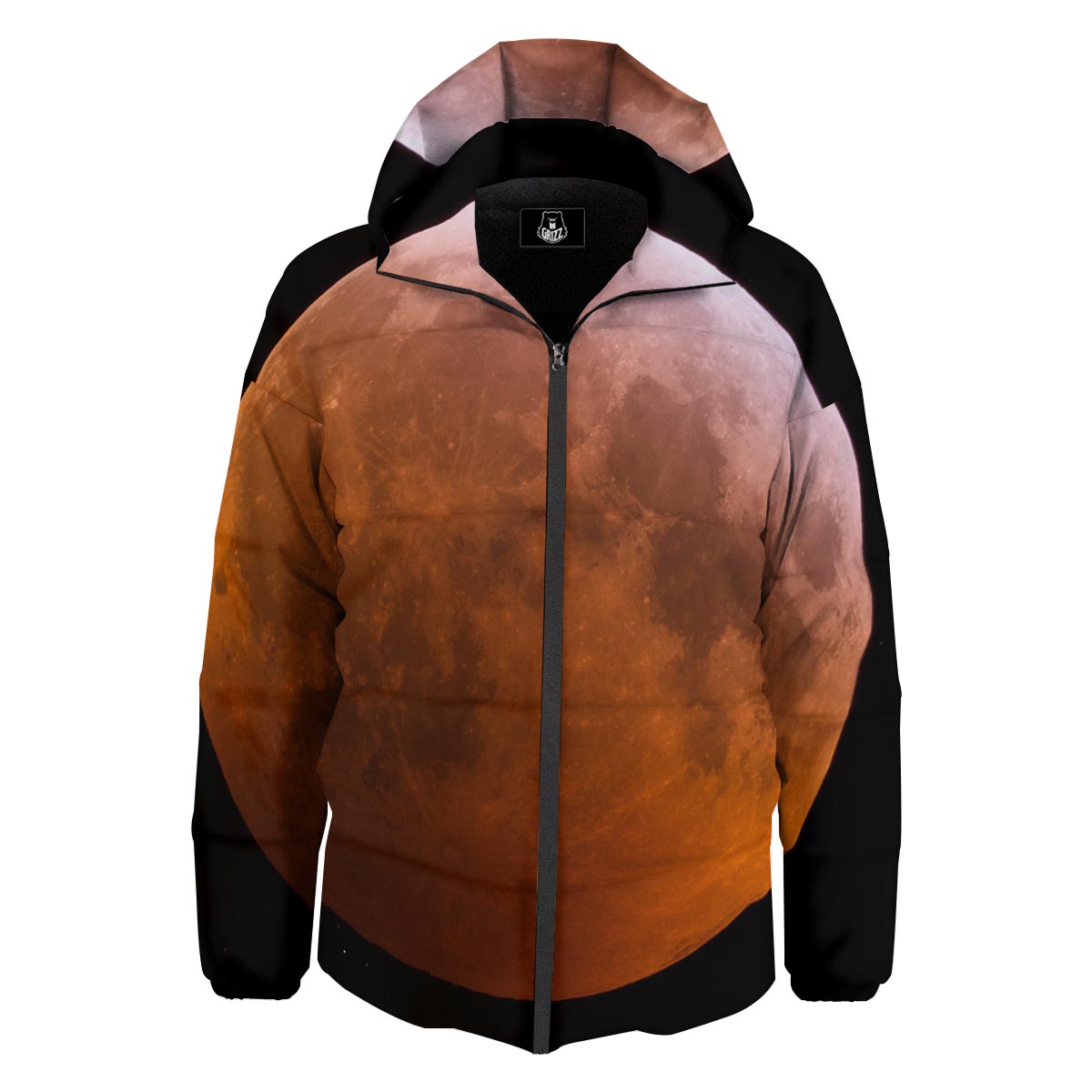 Eclipse Total Lunar Print Down Jacket-grizzshop