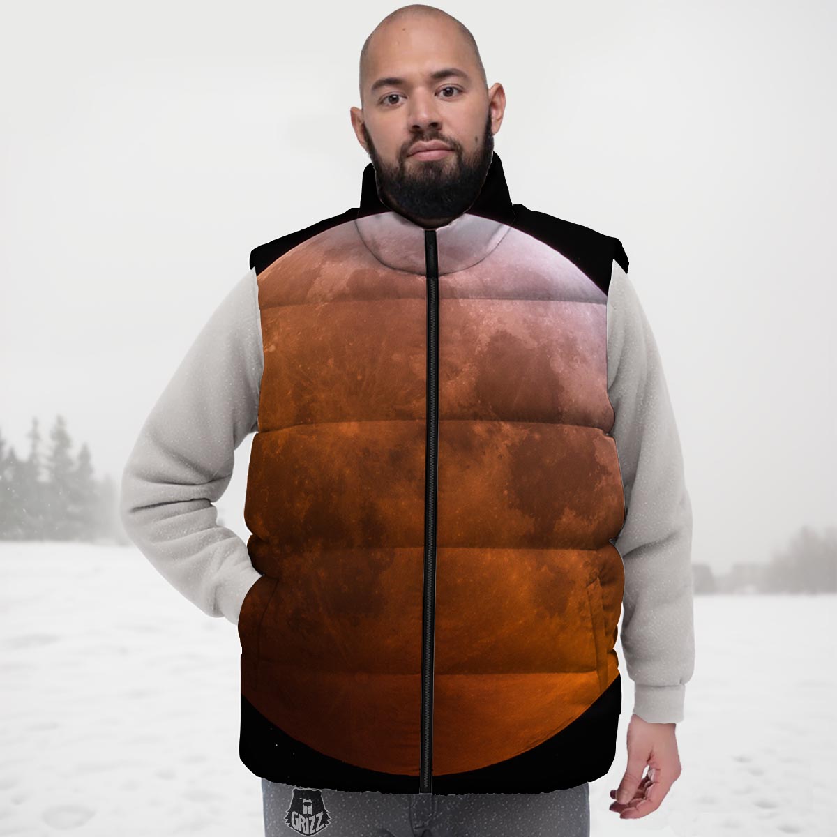 Eclipse Total Lunar Print Down Vest