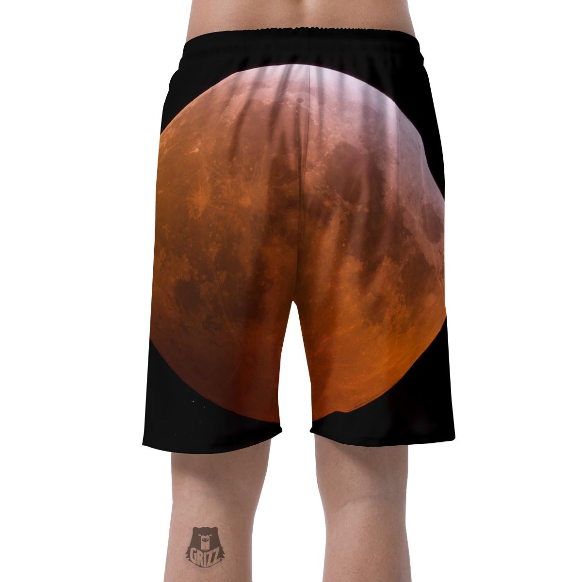 Eclipse Total Lunar Print Men's Shorts-grizzshop