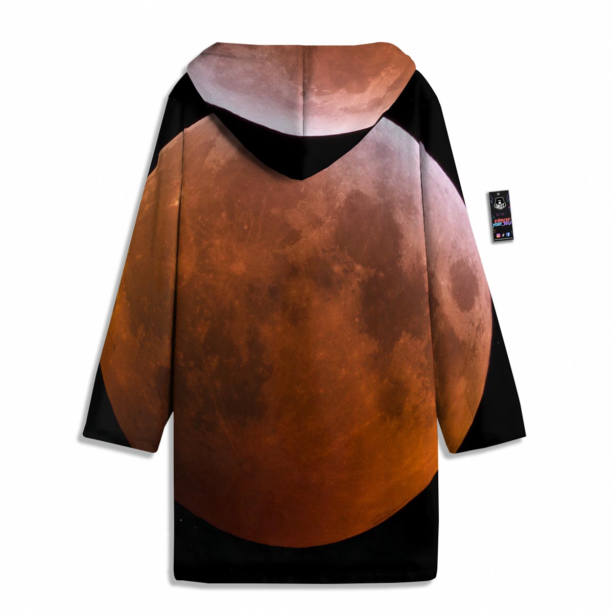 Eclipse Total Lunar Print Men's Windbreaker Jacket-grizzshop