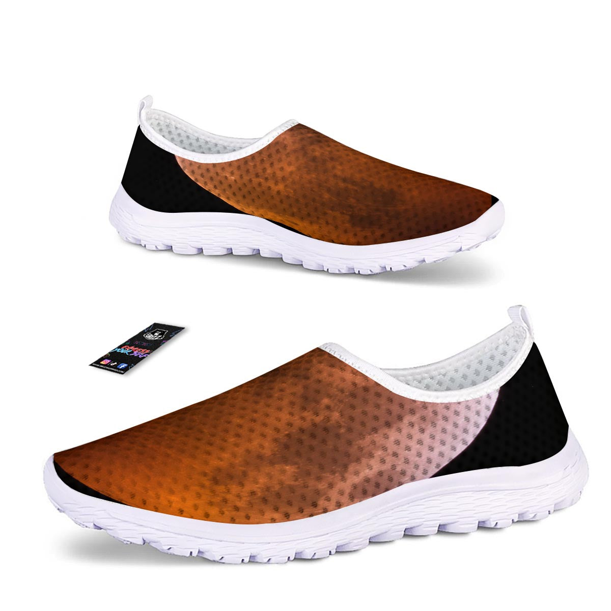 Eclipse Total Lunar Print Nurse Shoes-grizzshop