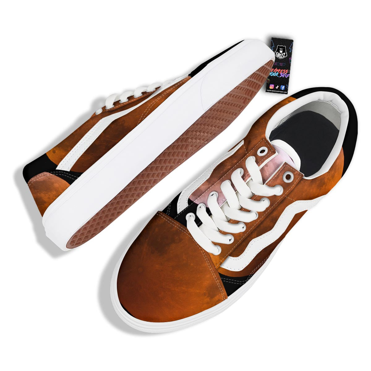 Eclipse Total Lunar Print Skate Shoes-grizzshop