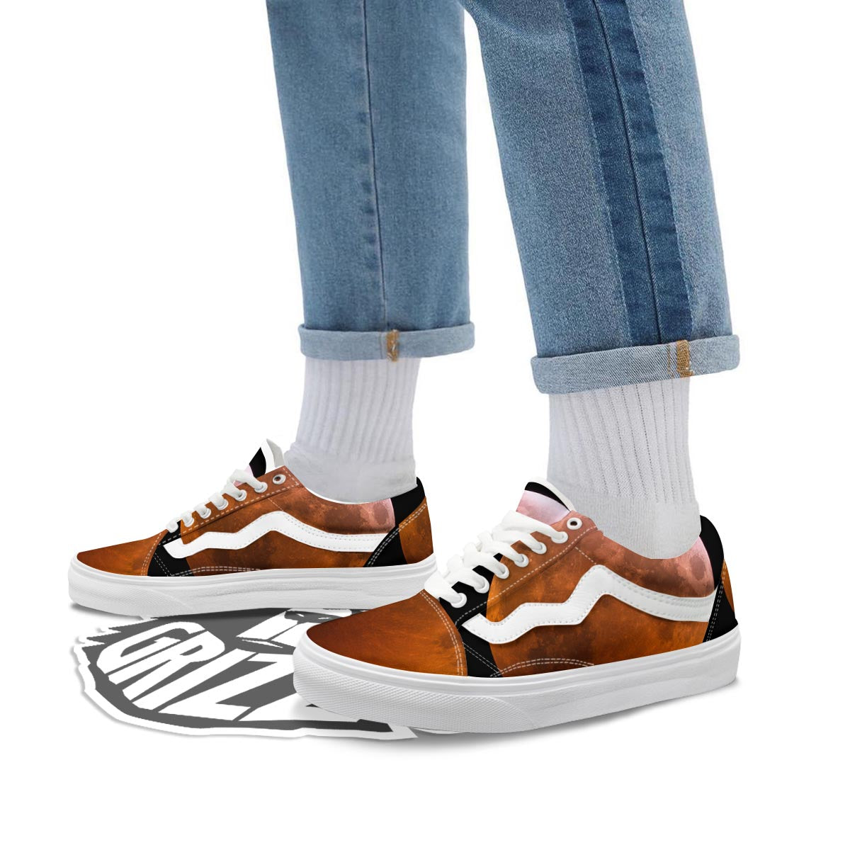 Eclipse Total Lunar Print Skate Shoes-grizzshop