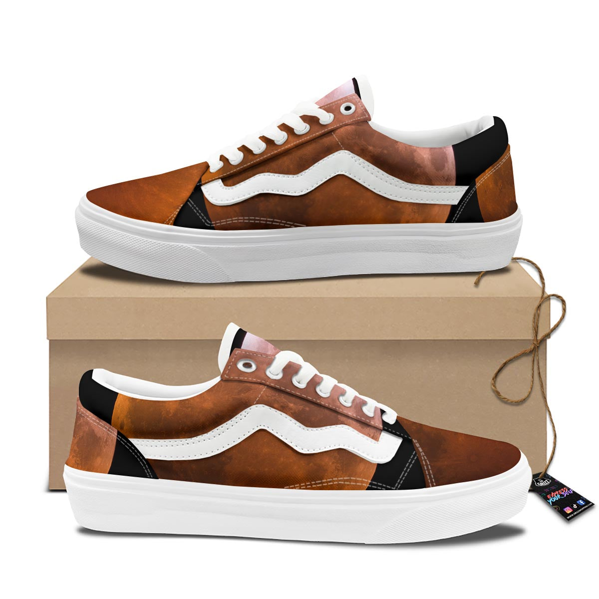 Eclipse Total Lunar Print Skate Shoes-grizzshop