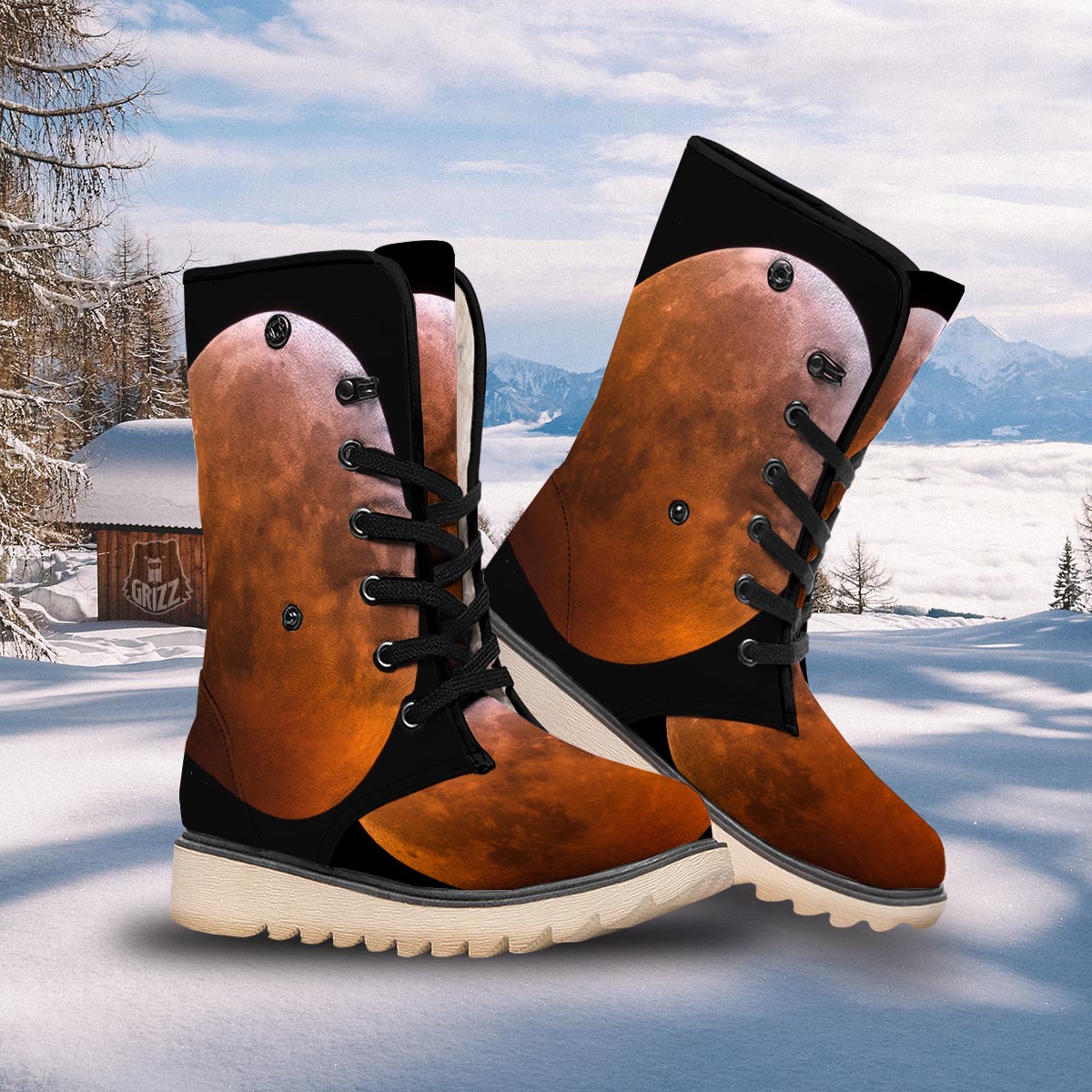 Eclipse Total Lunar Print Snow Boots-grizzshop