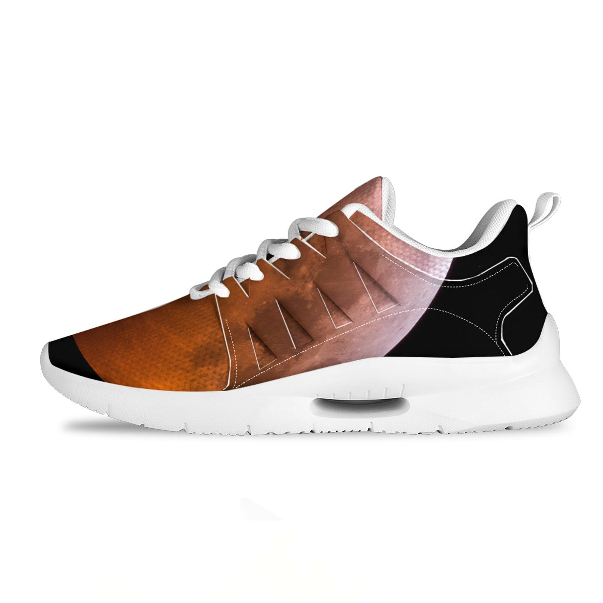 Eclipse Total Lunar Print Tennis Shoes-grizzshop