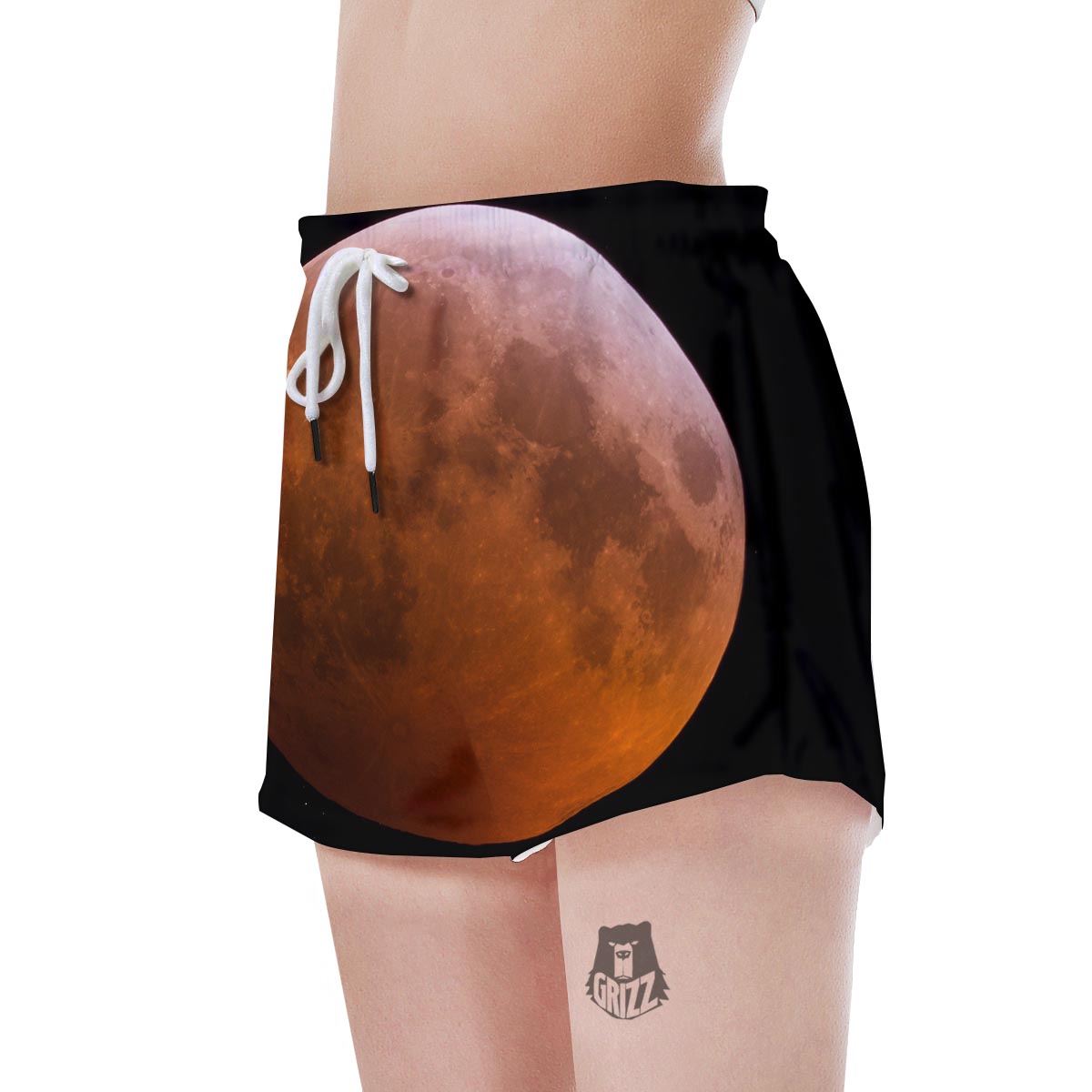 Eclipse Total Lunar Print Women's Shorts-grizzshop