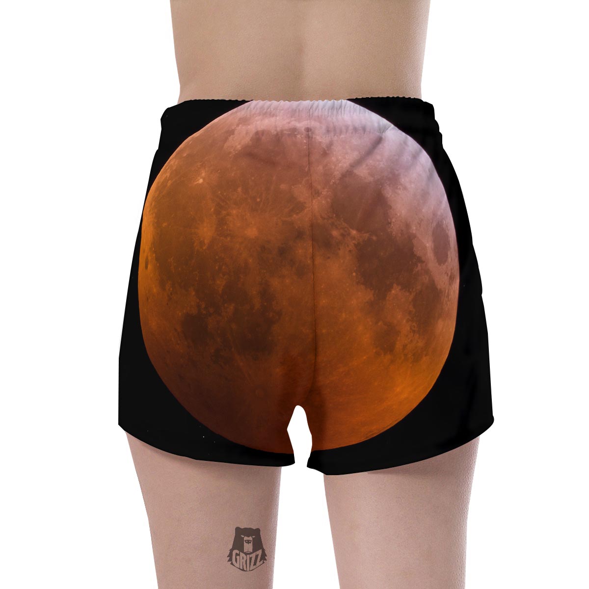 Eclipse Total Lunar Print Women's Shorts-grizzshop