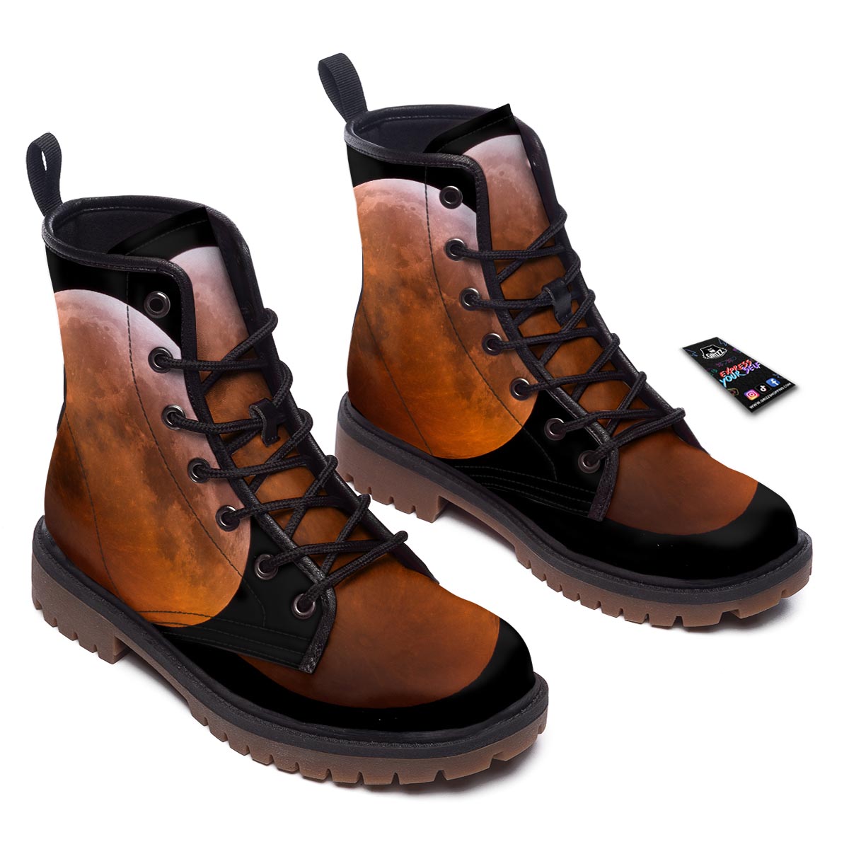 Eclipse Total Lunar Print Work Boots-grizzshop