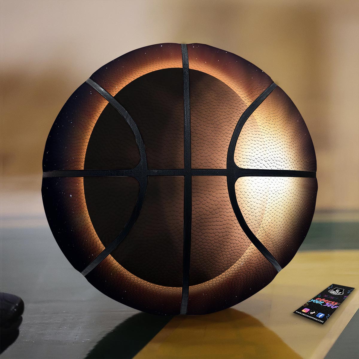 Eclipse Total Solar Print Basketball