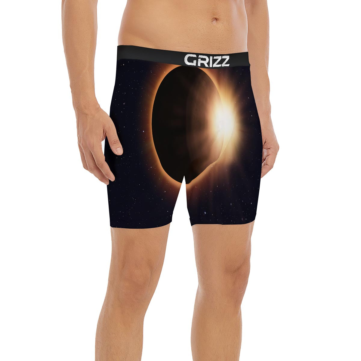 Eclipse Total Solar Print Boxer Briefs-grizzshop