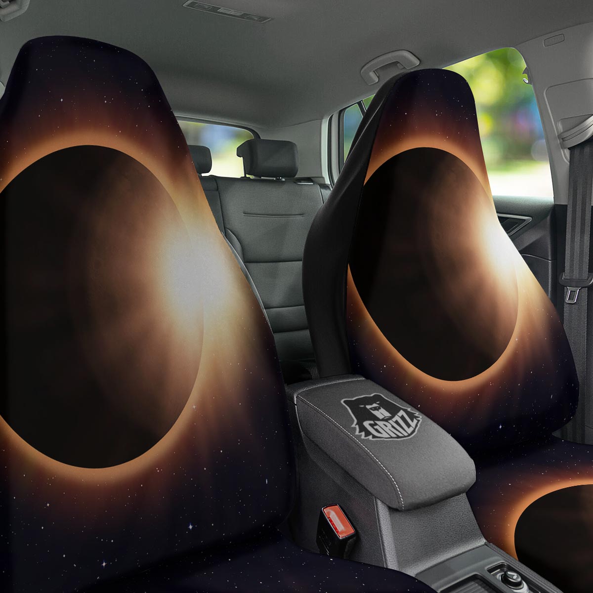 Eclipse Total Solar Print Car Seat Covers-grizzshop