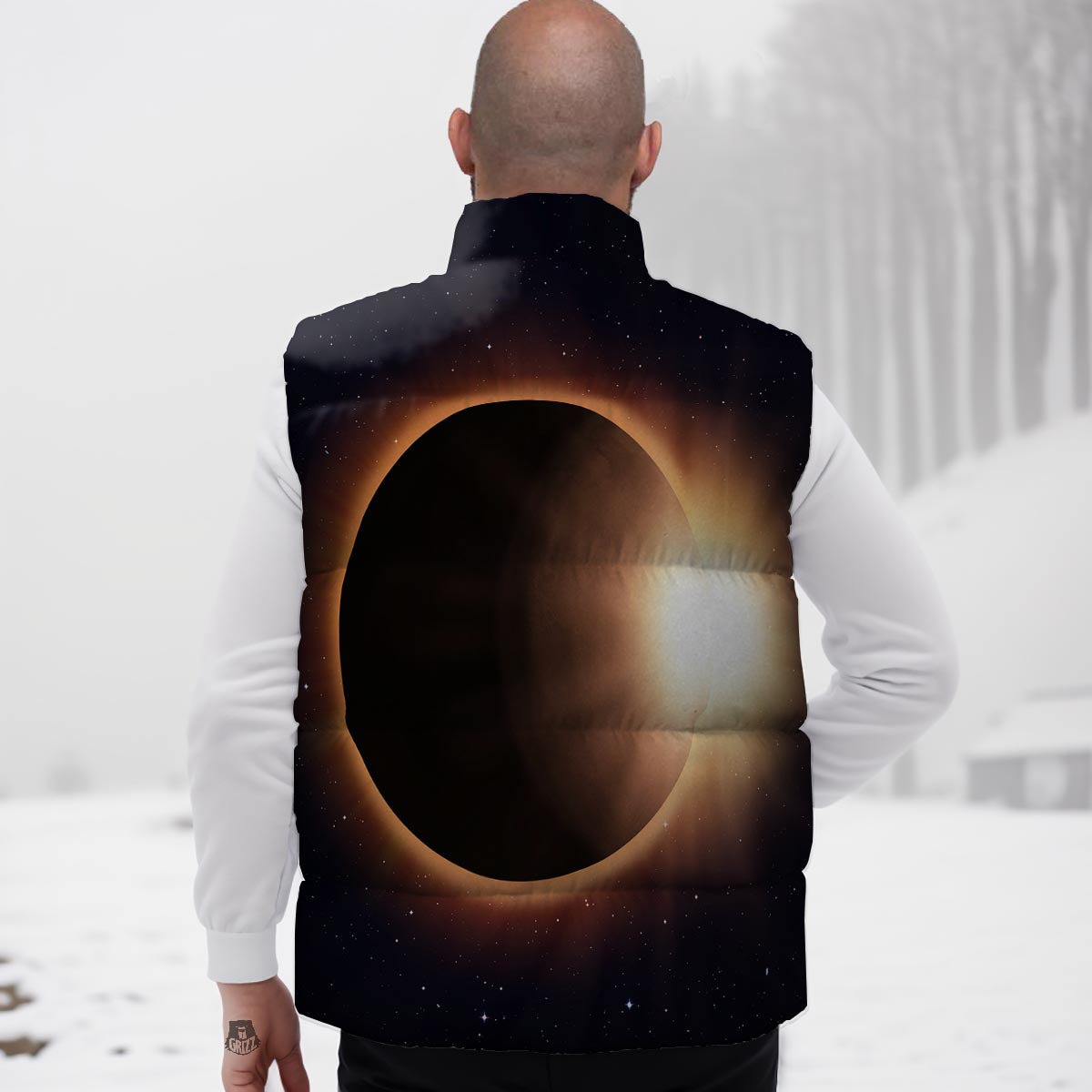 Eclipse Total Solar Print Down Vest