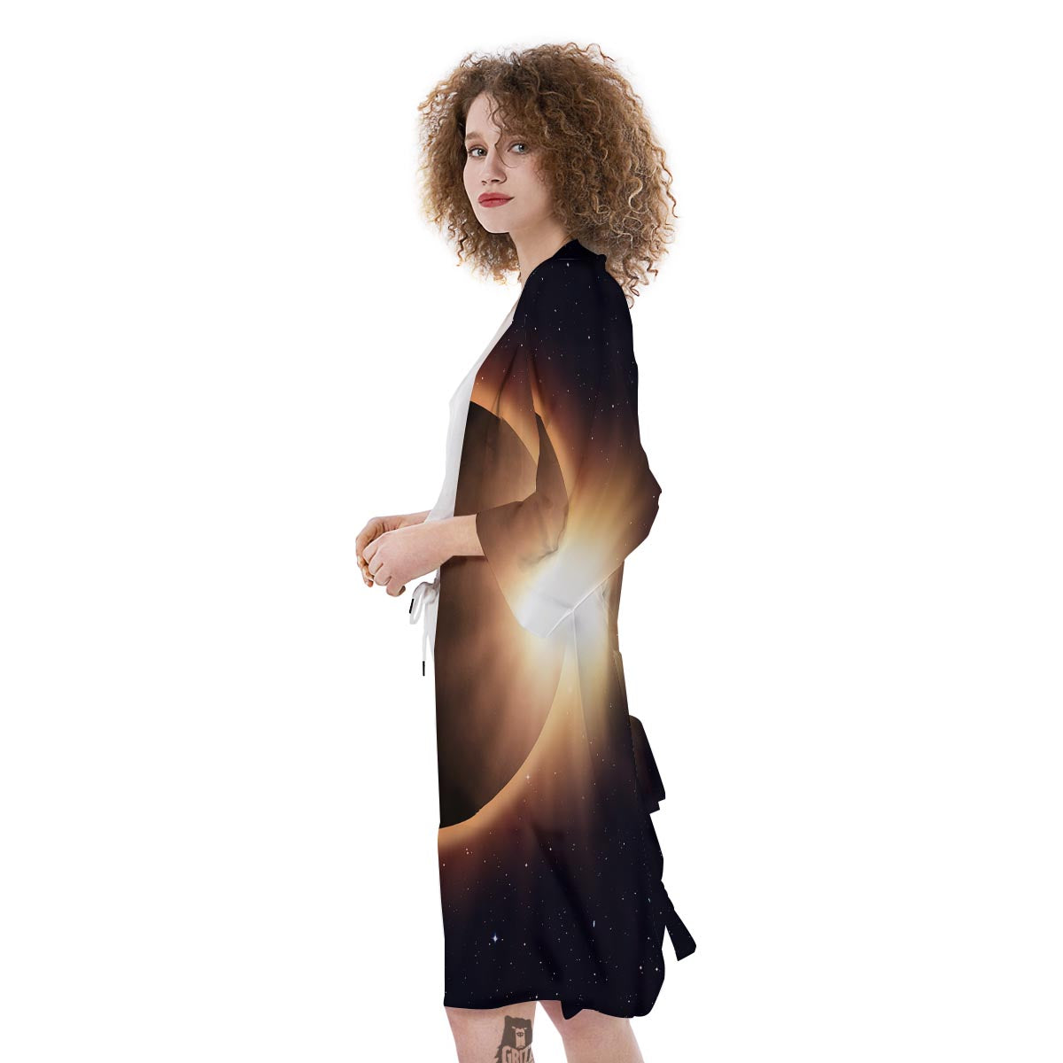 Eclipse Total Solar Print Kimono-grizzshop