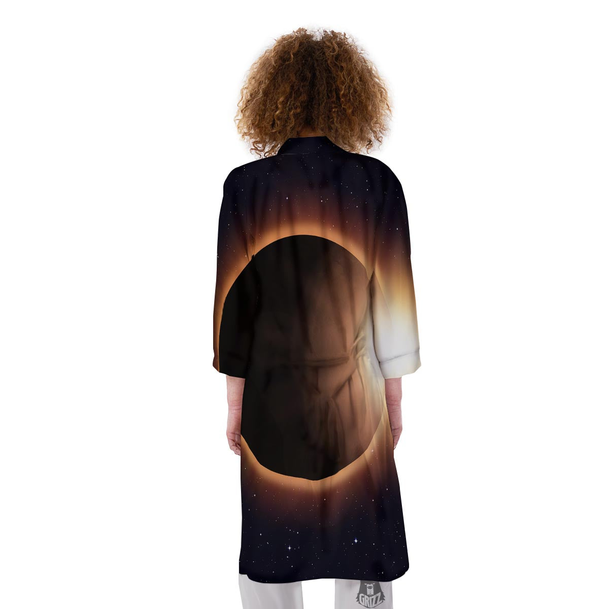 Eclipse Total Solar Print Kimono-grizzshop