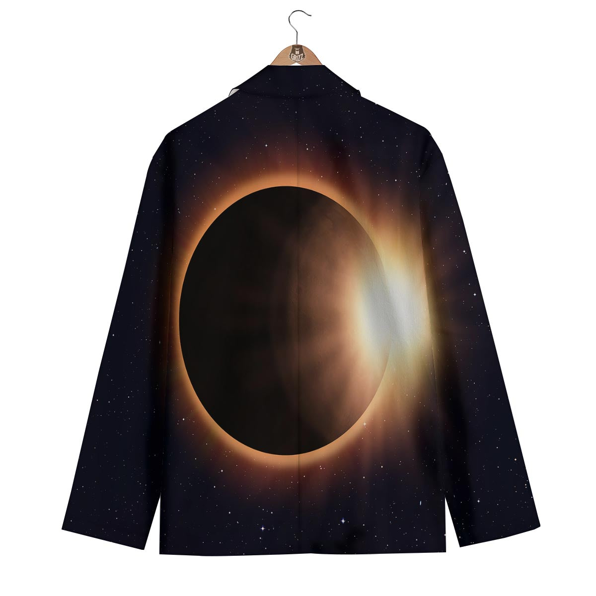 Eclipse Total Solar Print Men's Blazer-grizzshop