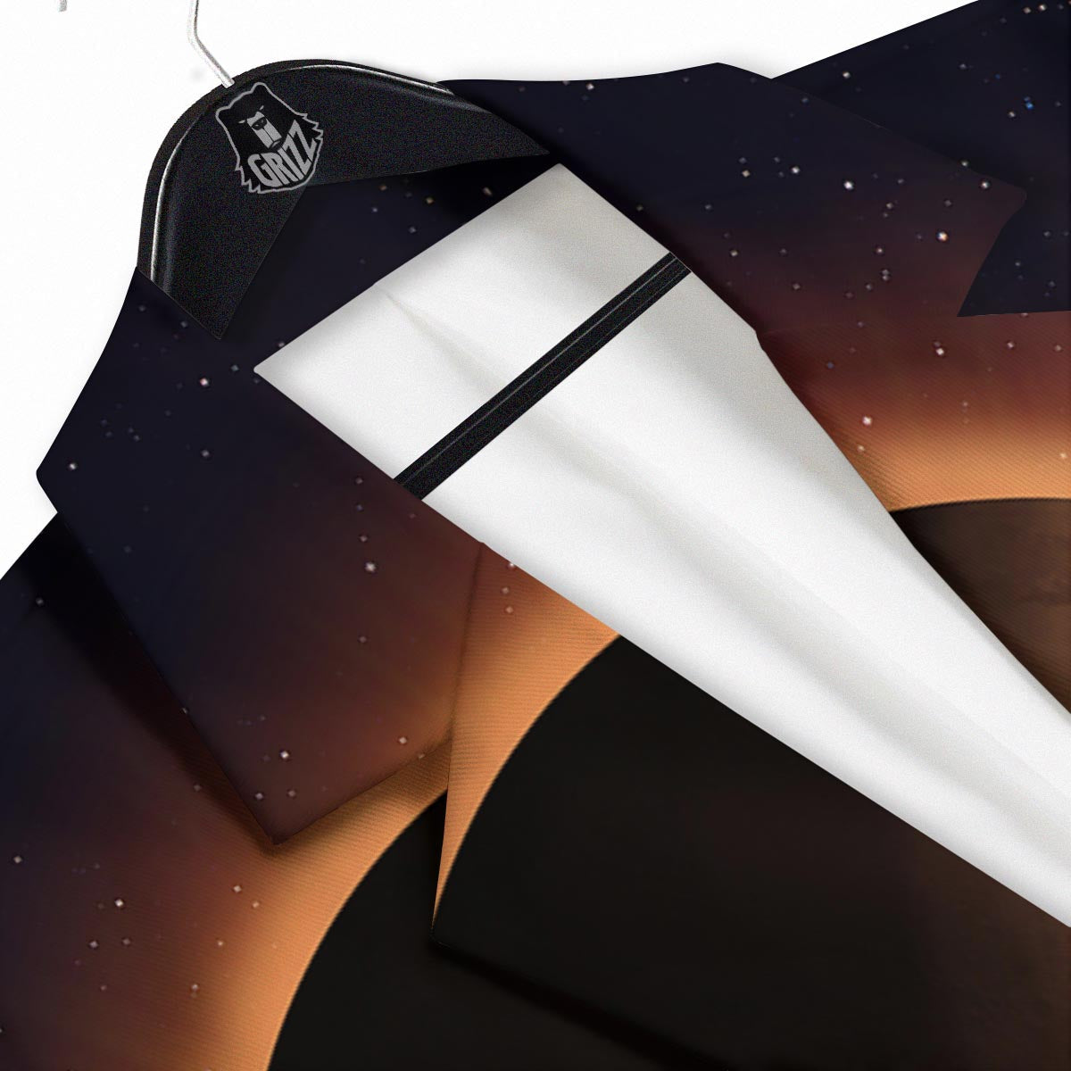 Eclipse Total Solar Print Men's Sport Coat-grizzshop