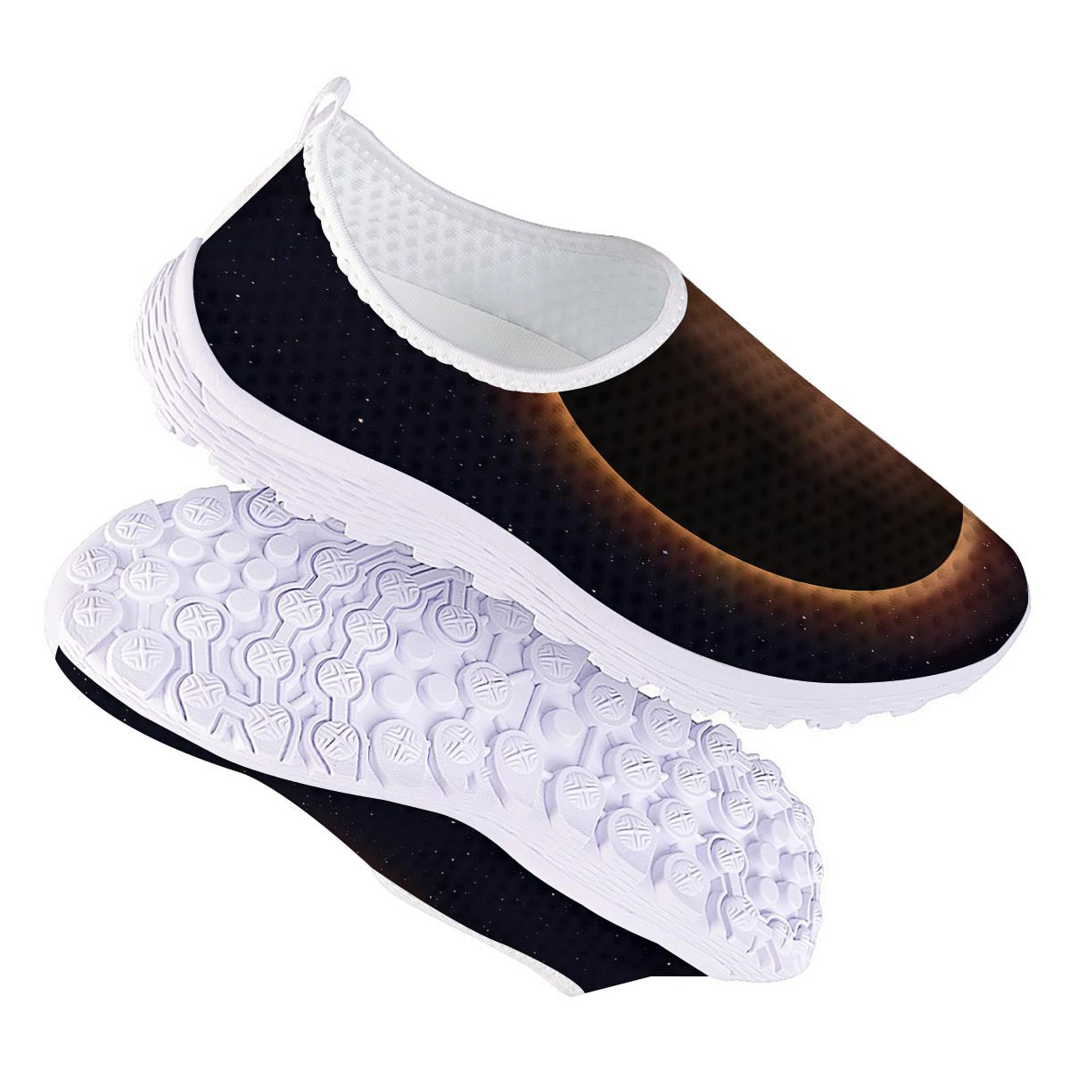 Eclipse Total Solar Print Nurse Shoes-grizzshop