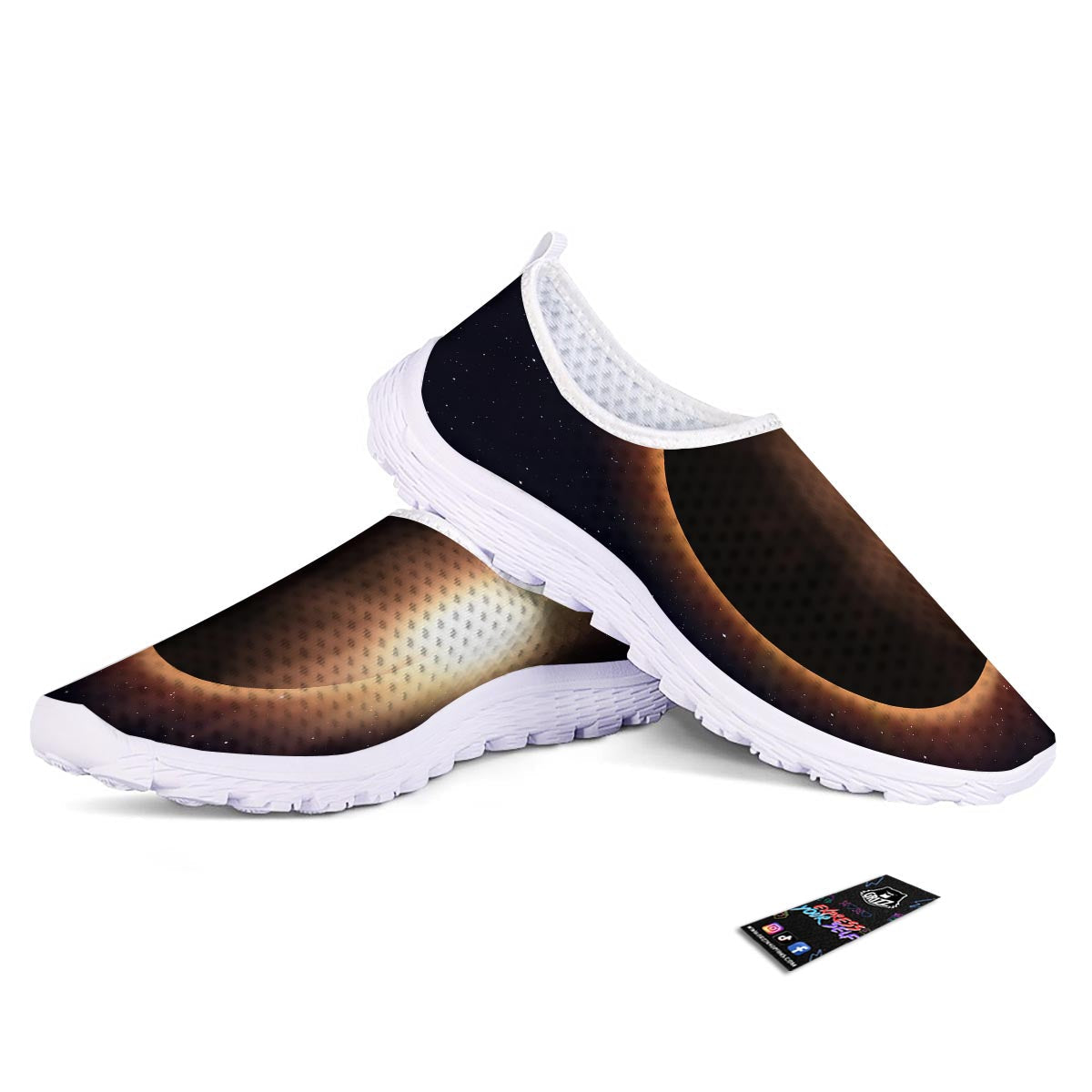 Eclipse Total Solar Print Nurse Shoes-grizzshop