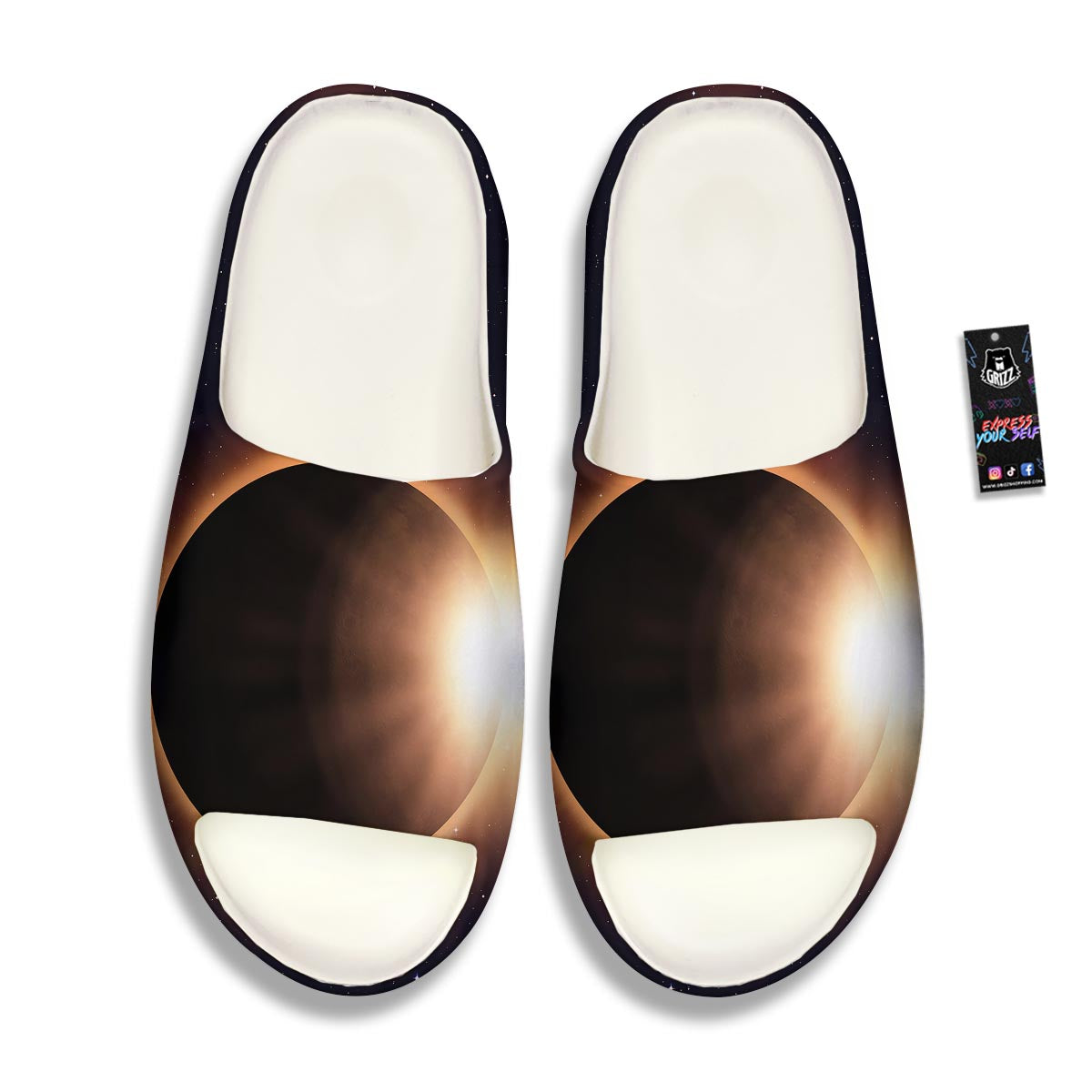 Eclipse Total Solar Print Sandals-grizzshop