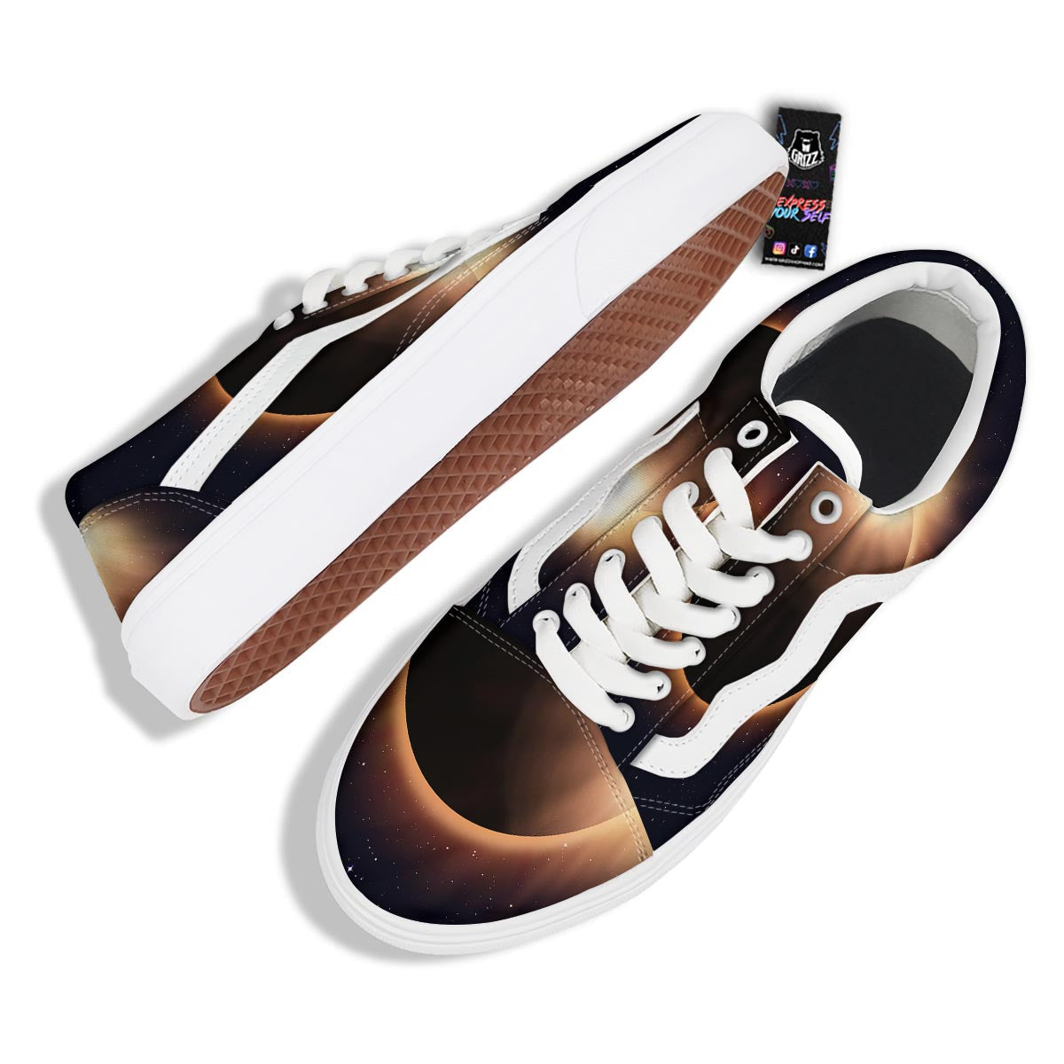 Eclipse Total Solar Print Skate Shoes-grizzshop