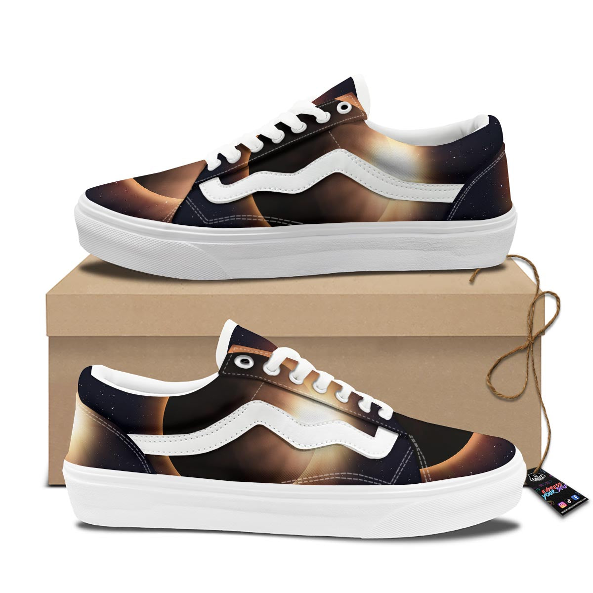 Eclipse Total Solar Print Skate Shoes-grizzshop