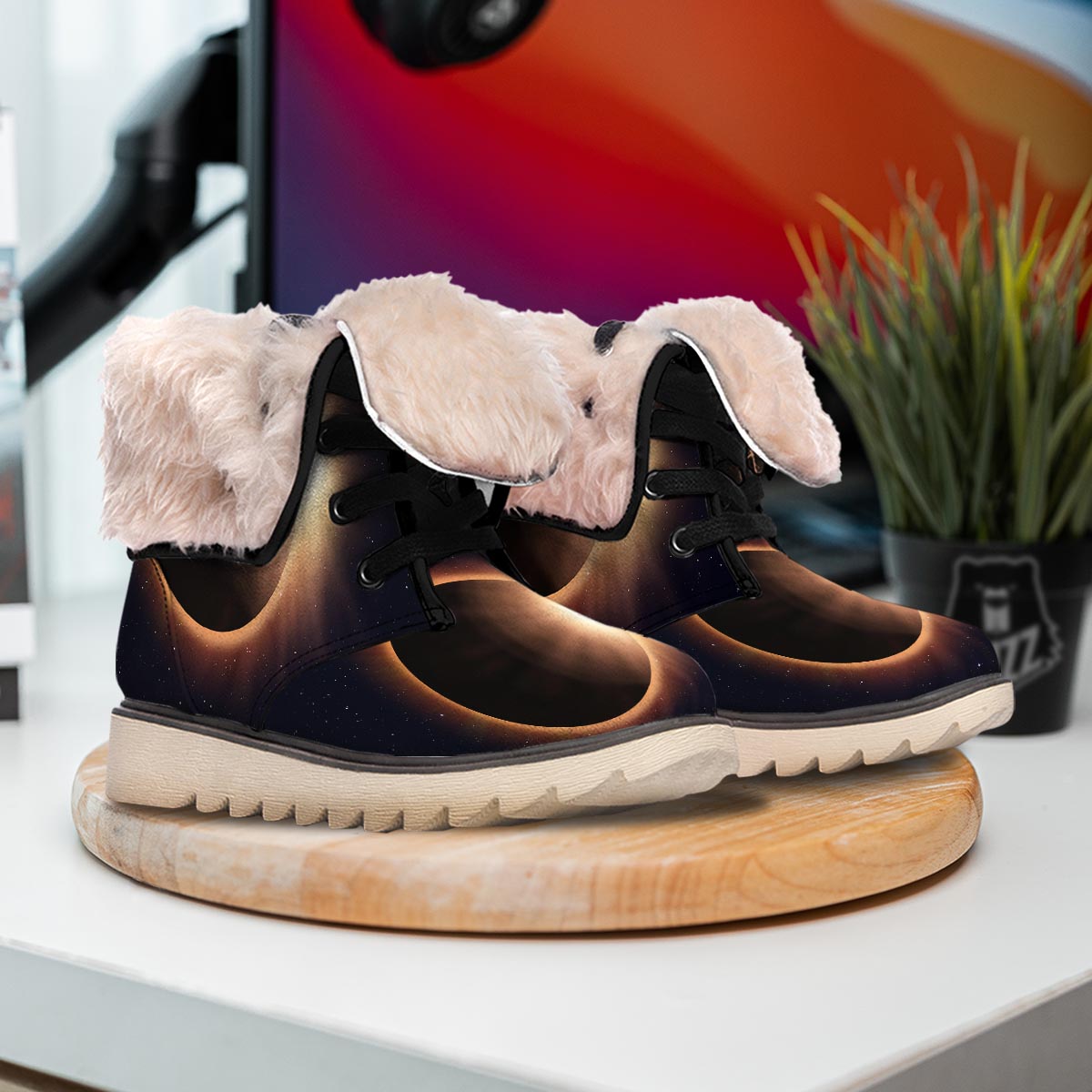 Eclipse Total Solar Print Snow Boots-grizzshop