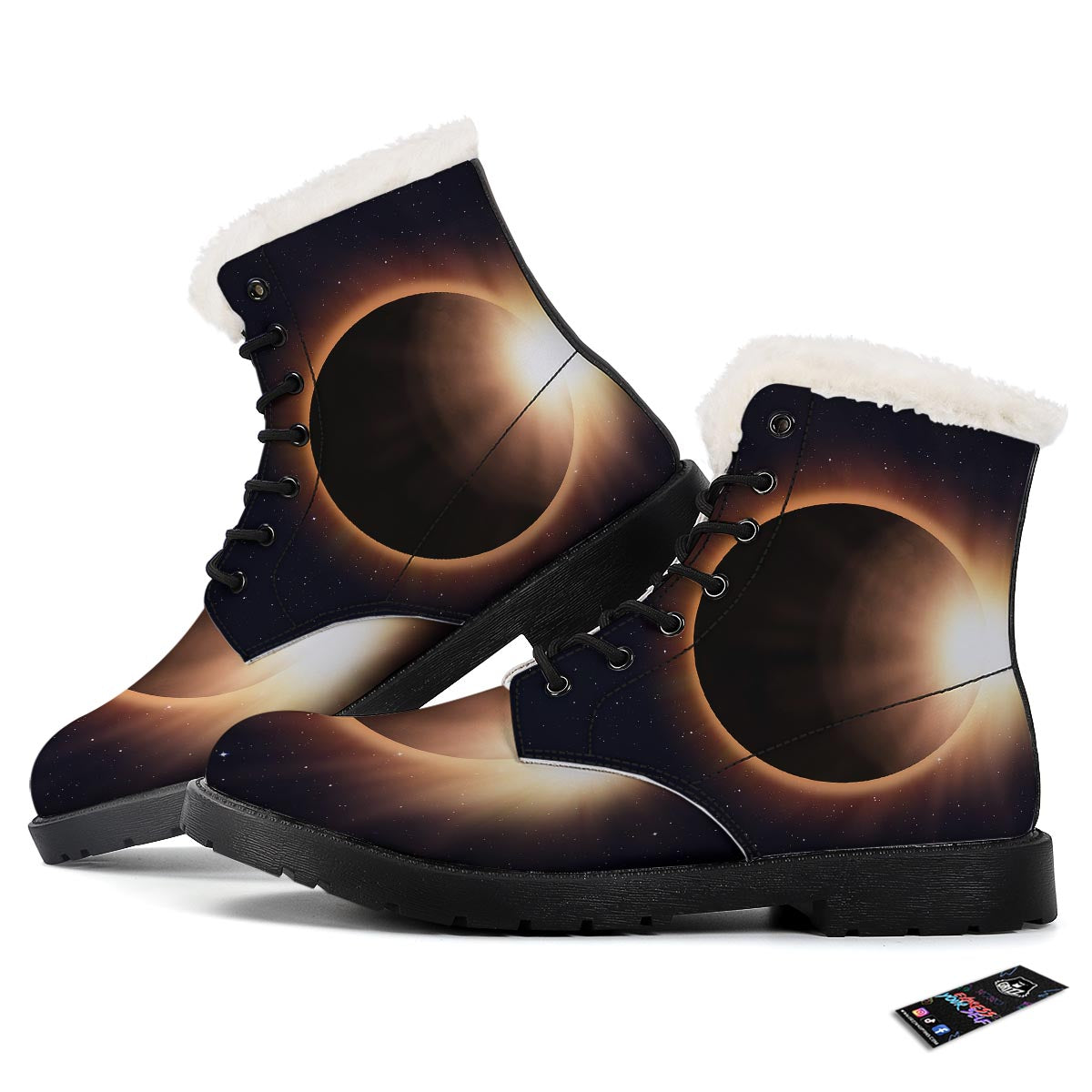 Eclipse Total Solar Print Winter Boots-grizzshop