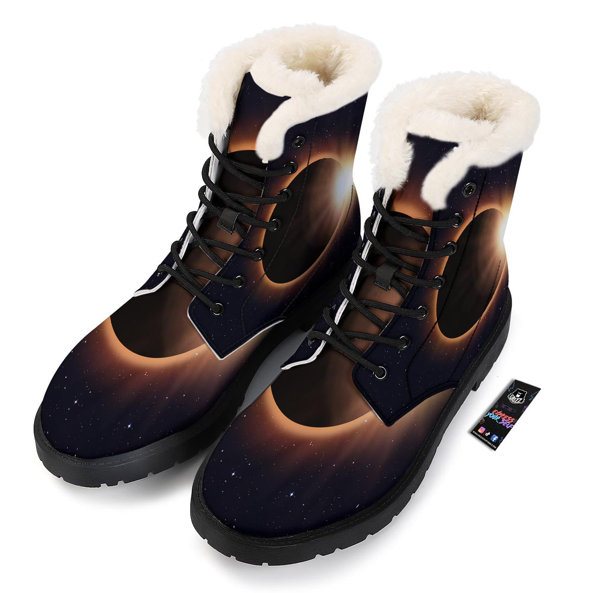 Eclipse Total Solar Print Winter Boots-grizzshop