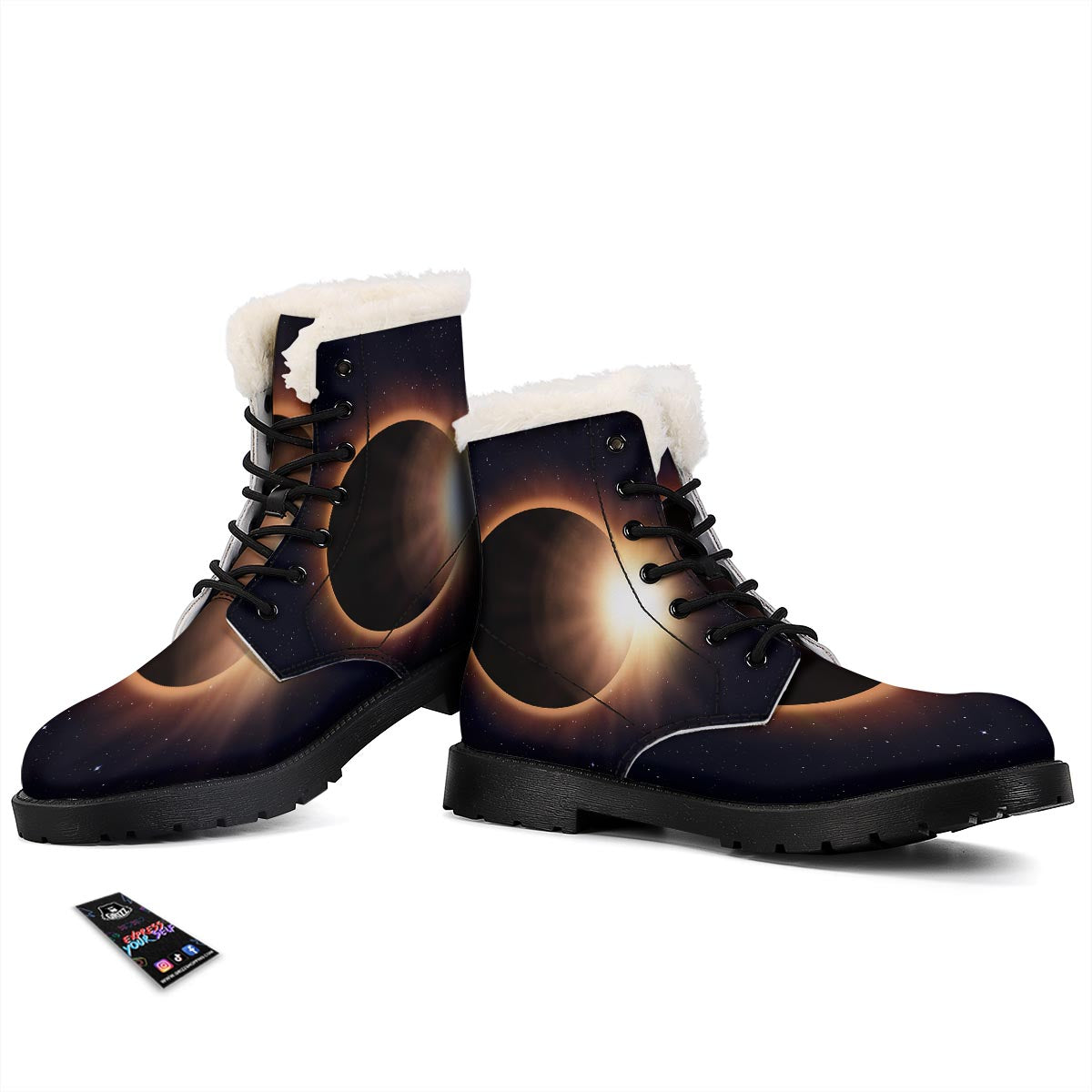 Eclipse Total Solar Print Winter Boots-grizzshop