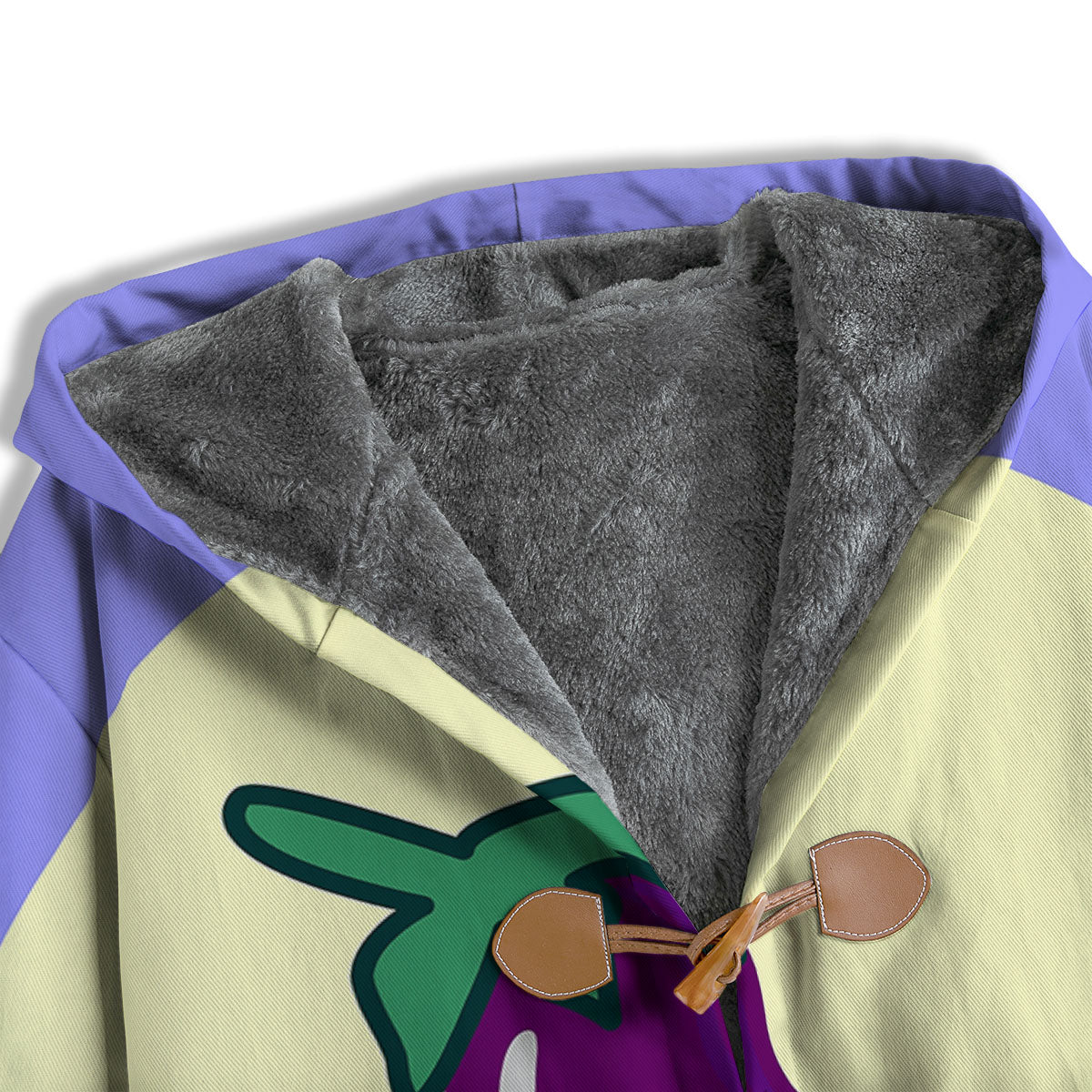 Eggplant Print Men's Windbreaker Jacket-grizzshop