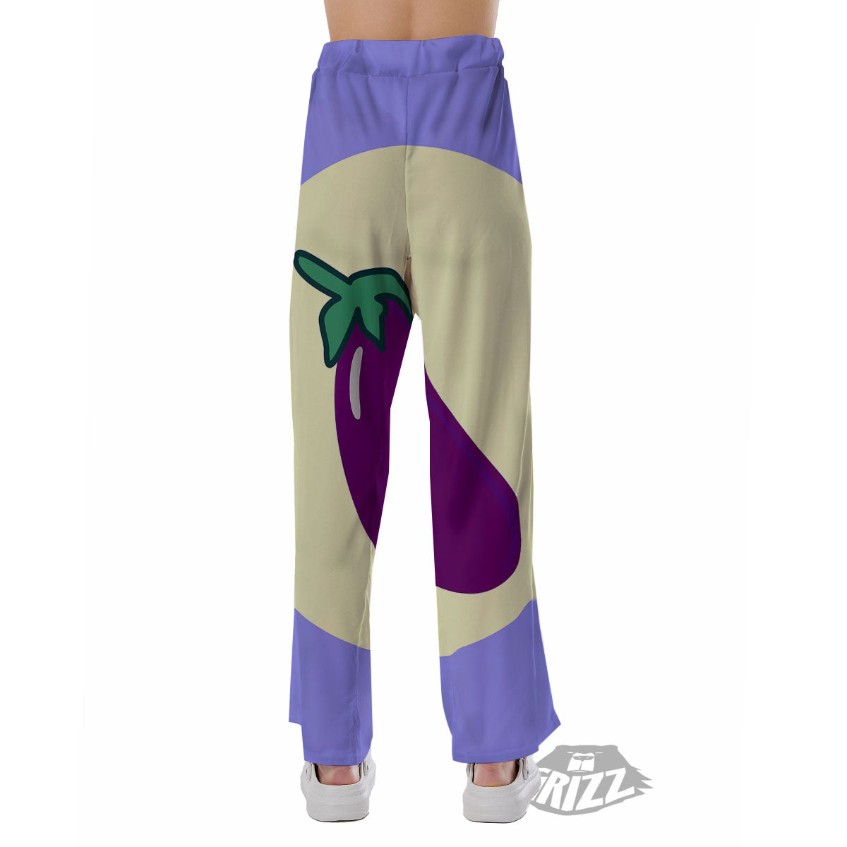 Eggplant Print Pajama Pants-grizzshop