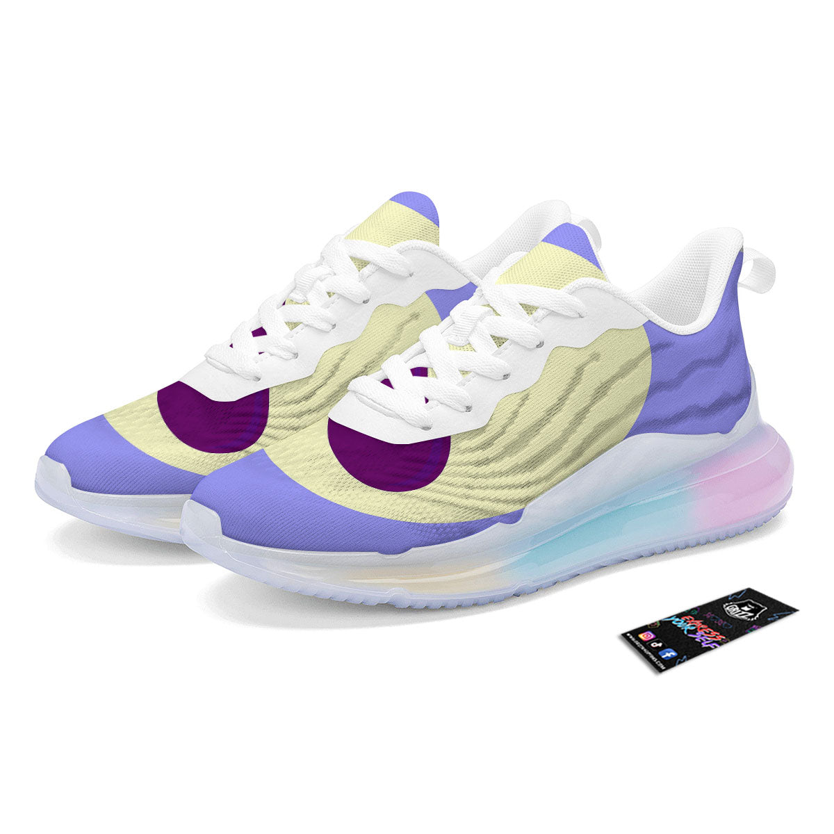 Eggplant Print Running Sneakers-grizzshop