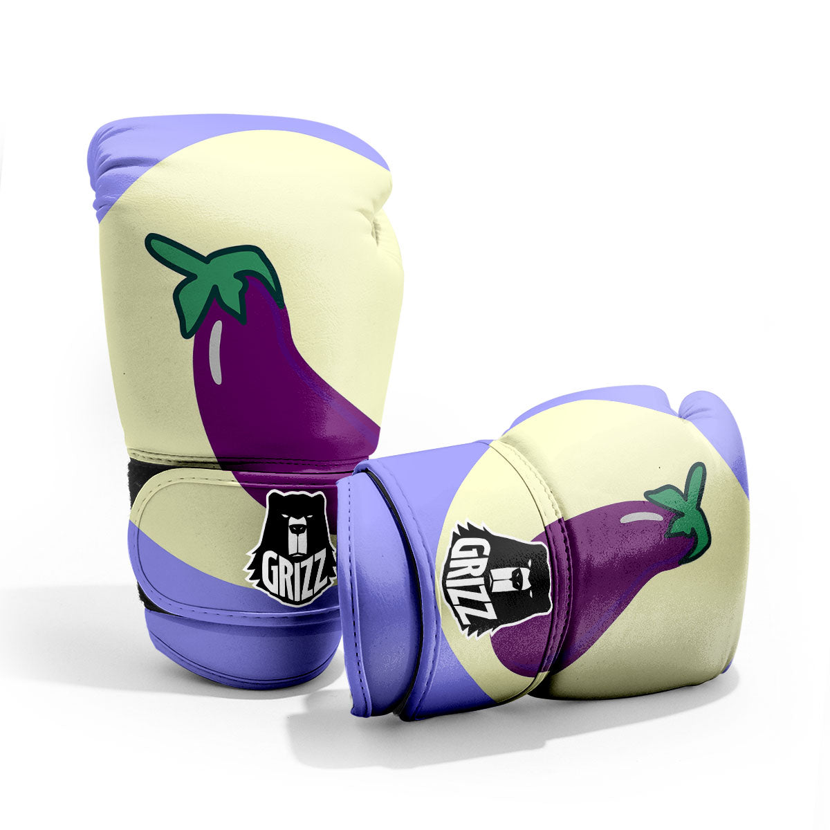 Eggplant Print Pro Boxing Glove