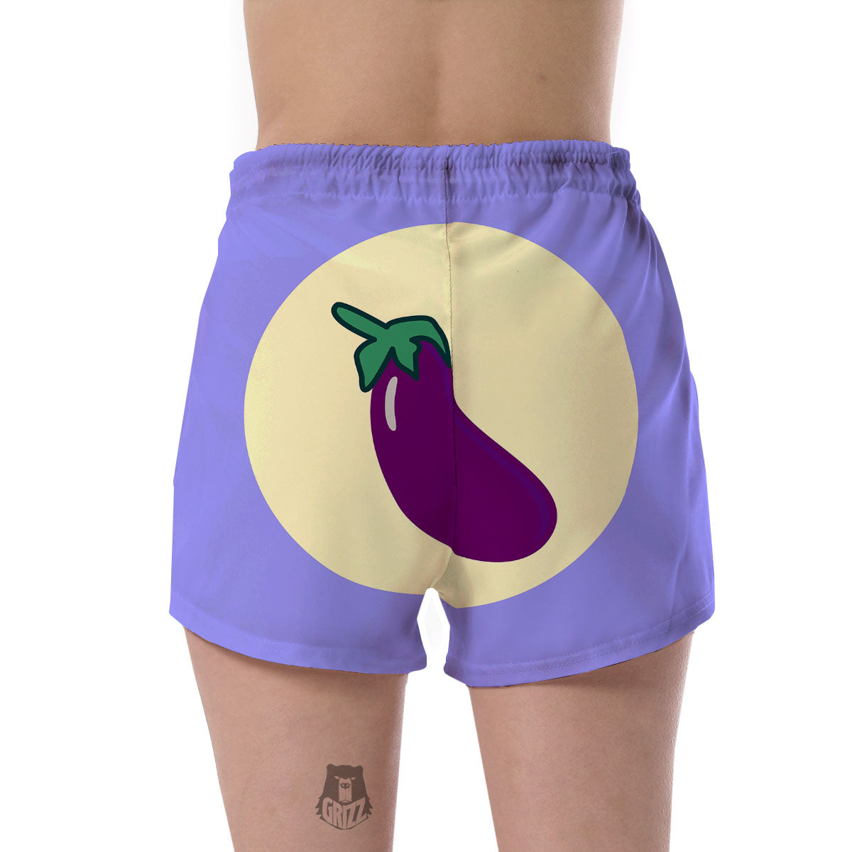 Eggplant Print Women's Shorts-grizzshop