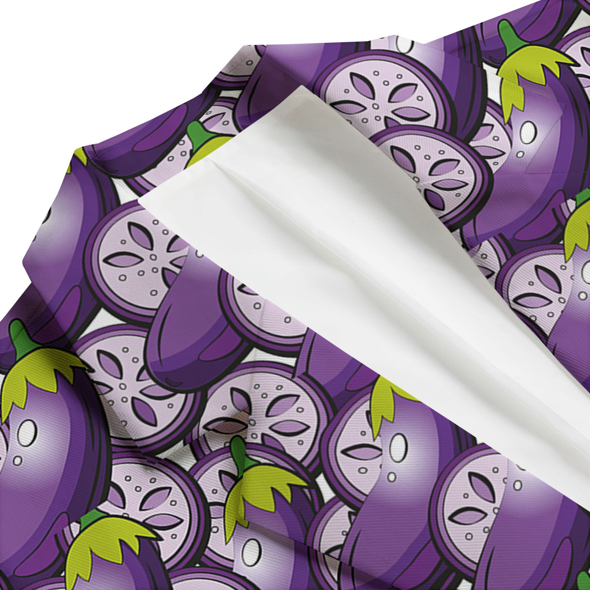 Eggplant Purple Print Pattern Men's Blazer-grizzshop