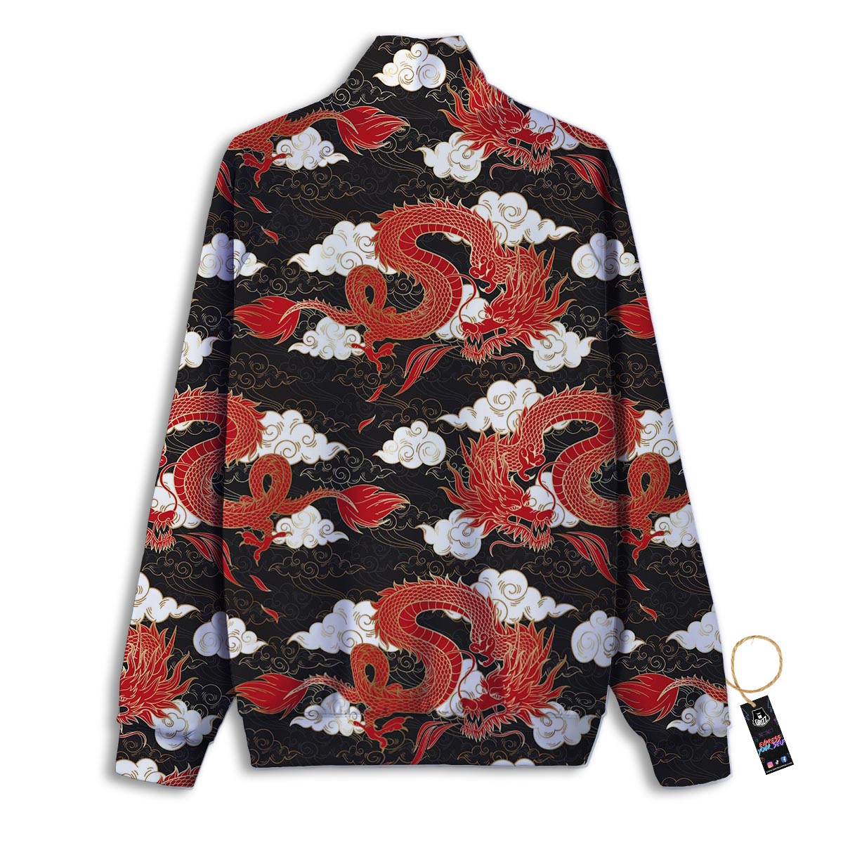 Eggplant Purple Print Pattern Track Jacket-grizzshop